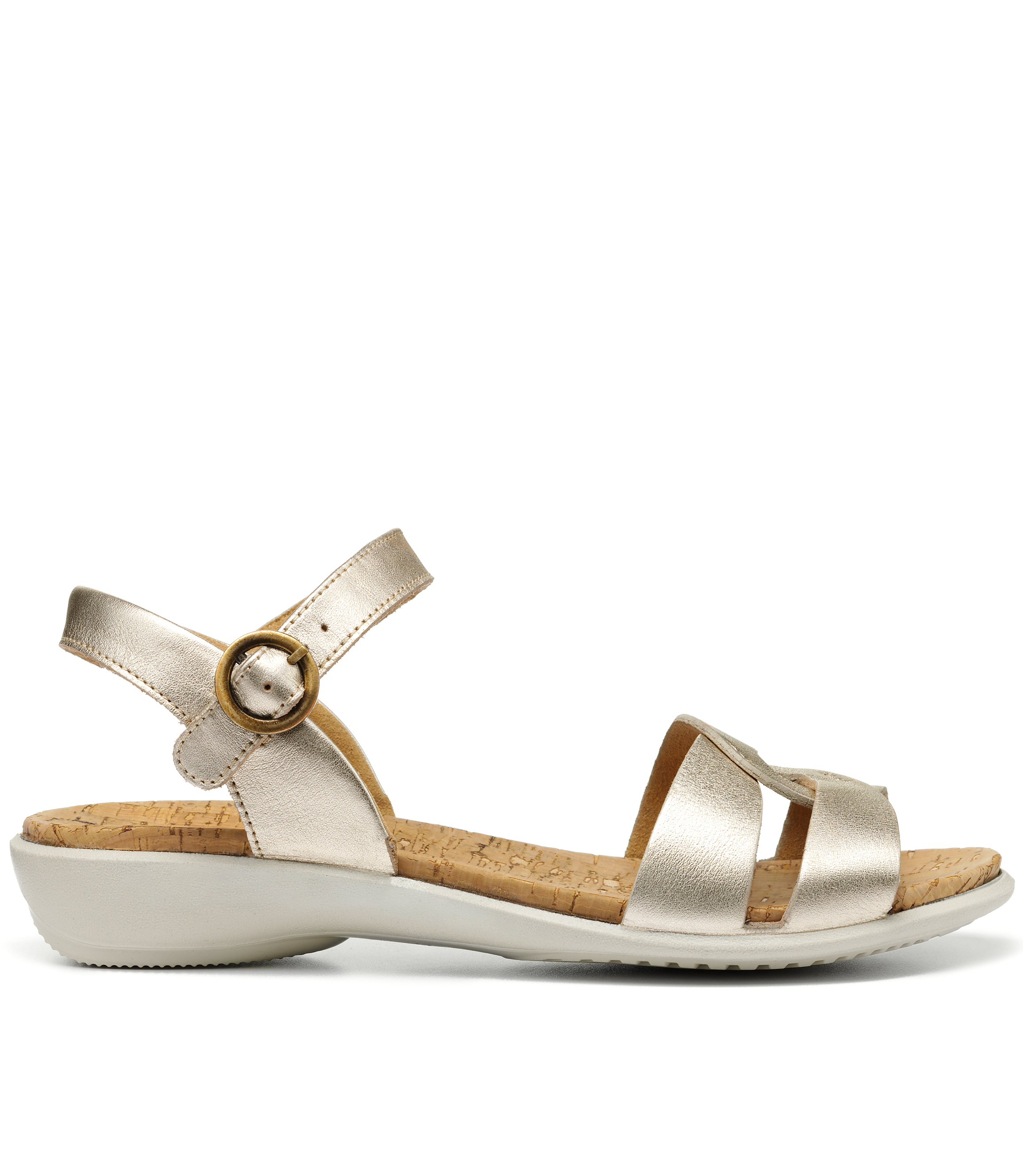 HOTTER SOFT GOLD LEATHER ISLAND SANDAL | Rosella - Style inspired by ...