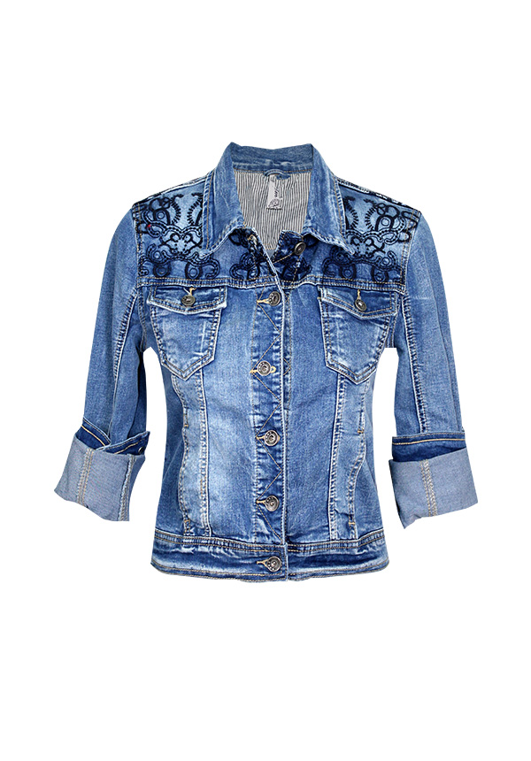 MADE IN ITALY BLUE DENIM JACKET Rosella Style inspired by elegance