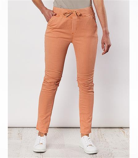 THREADZ ORANGE TIE FRONT JOGGER JEAN 