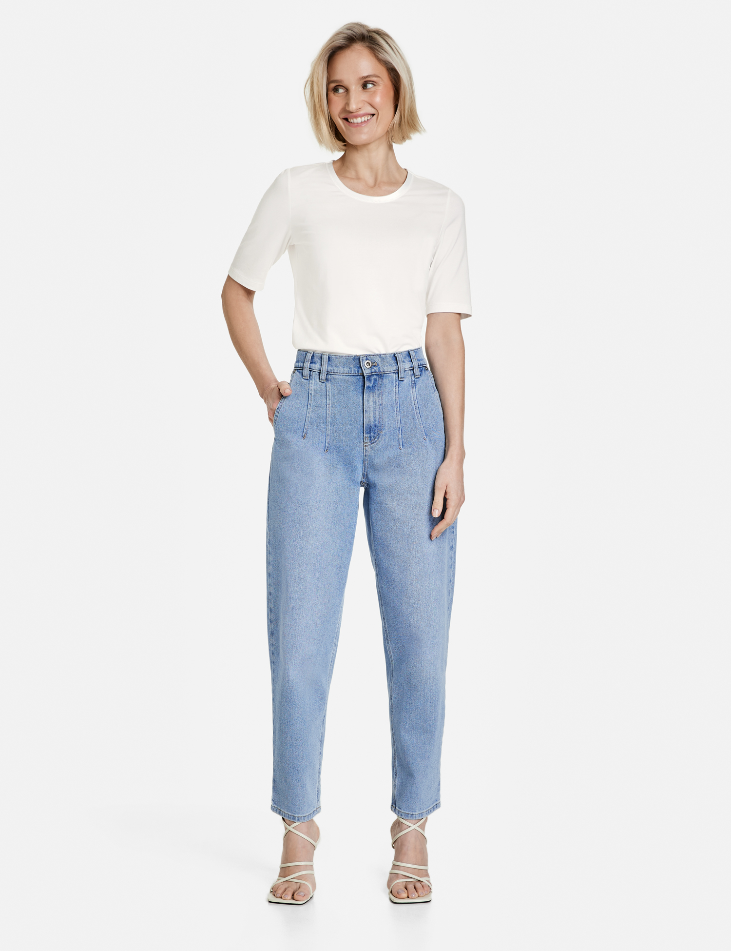 GERRY WEBER BLUE DENIM TROUSERS | Rosella - Style inspired by elegance