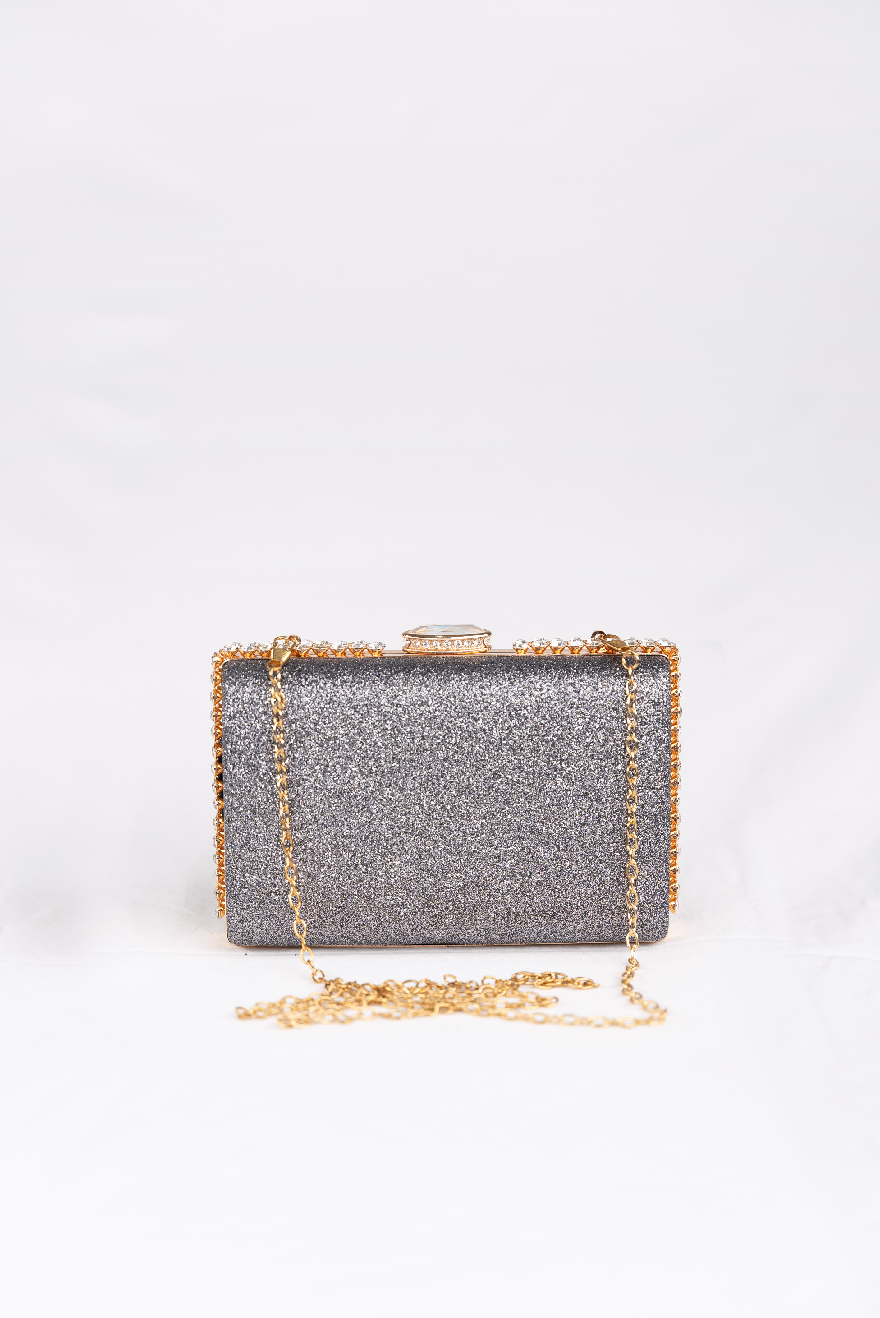 JOLIE GREY RHINESTONE CLUTCH BAG Rosella Style inspired by elegance
