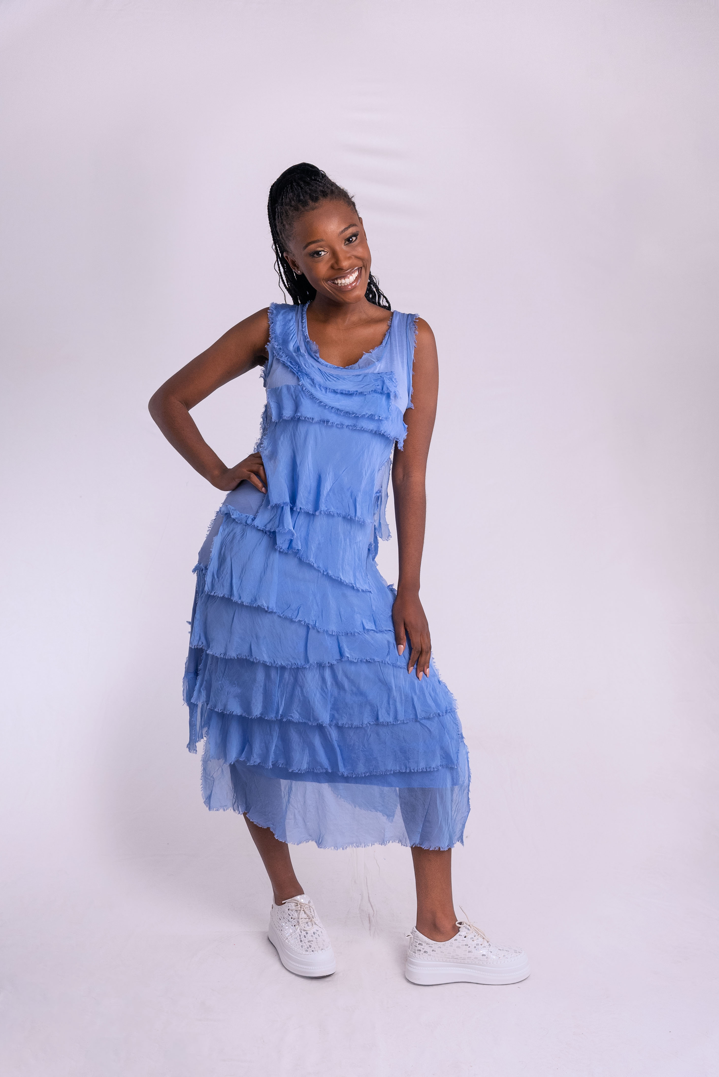 Frill cocktail dress sale