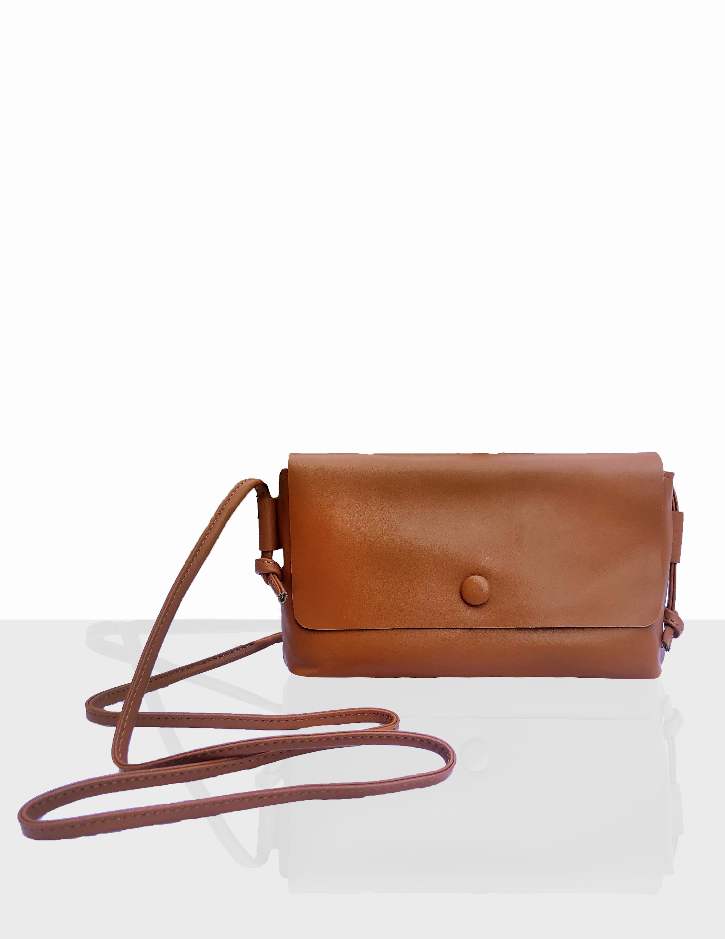 tan sling bag