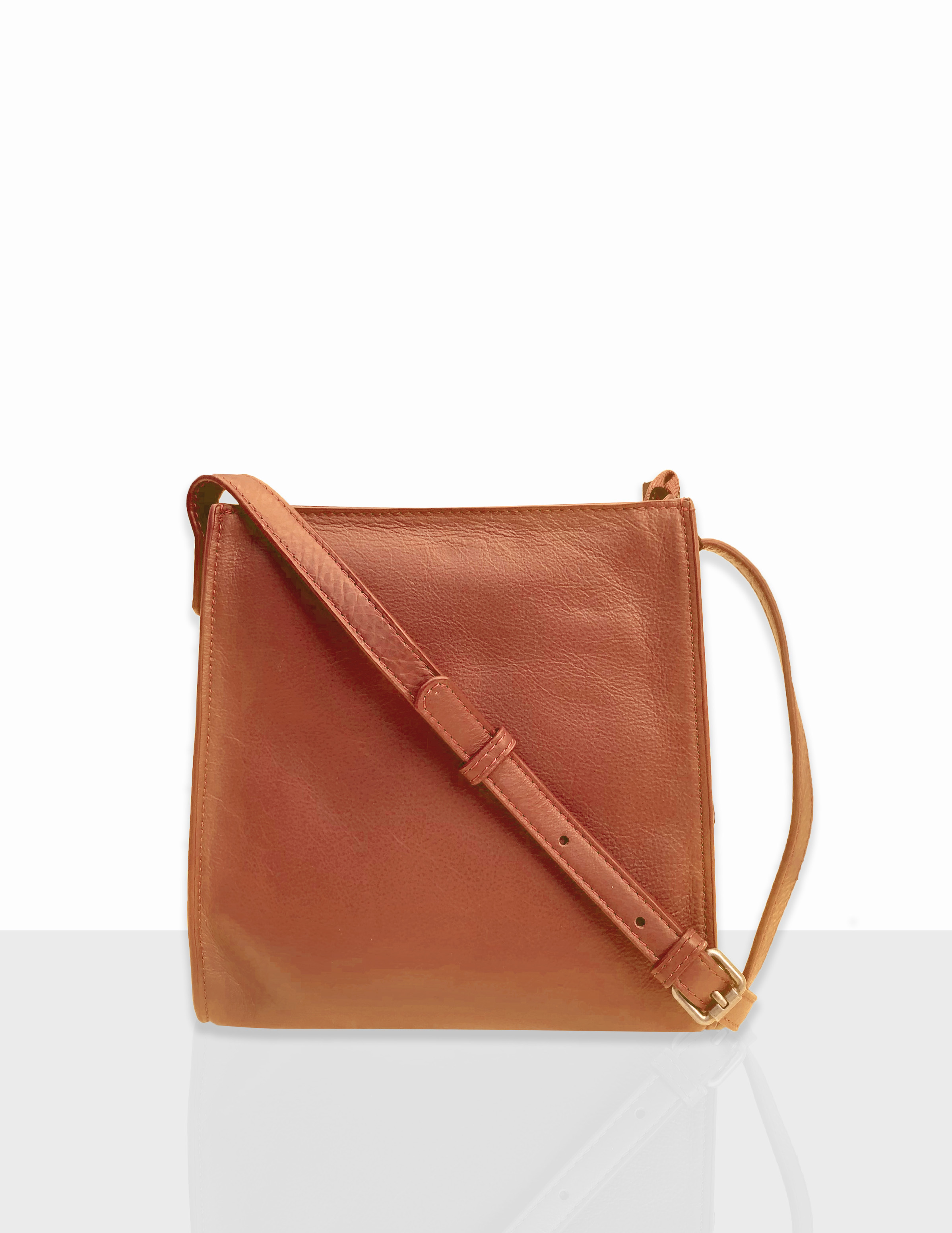 JOLIE LEATHER ORANGE SQUARE SLING BAG | Rosella - Style inspired by ...