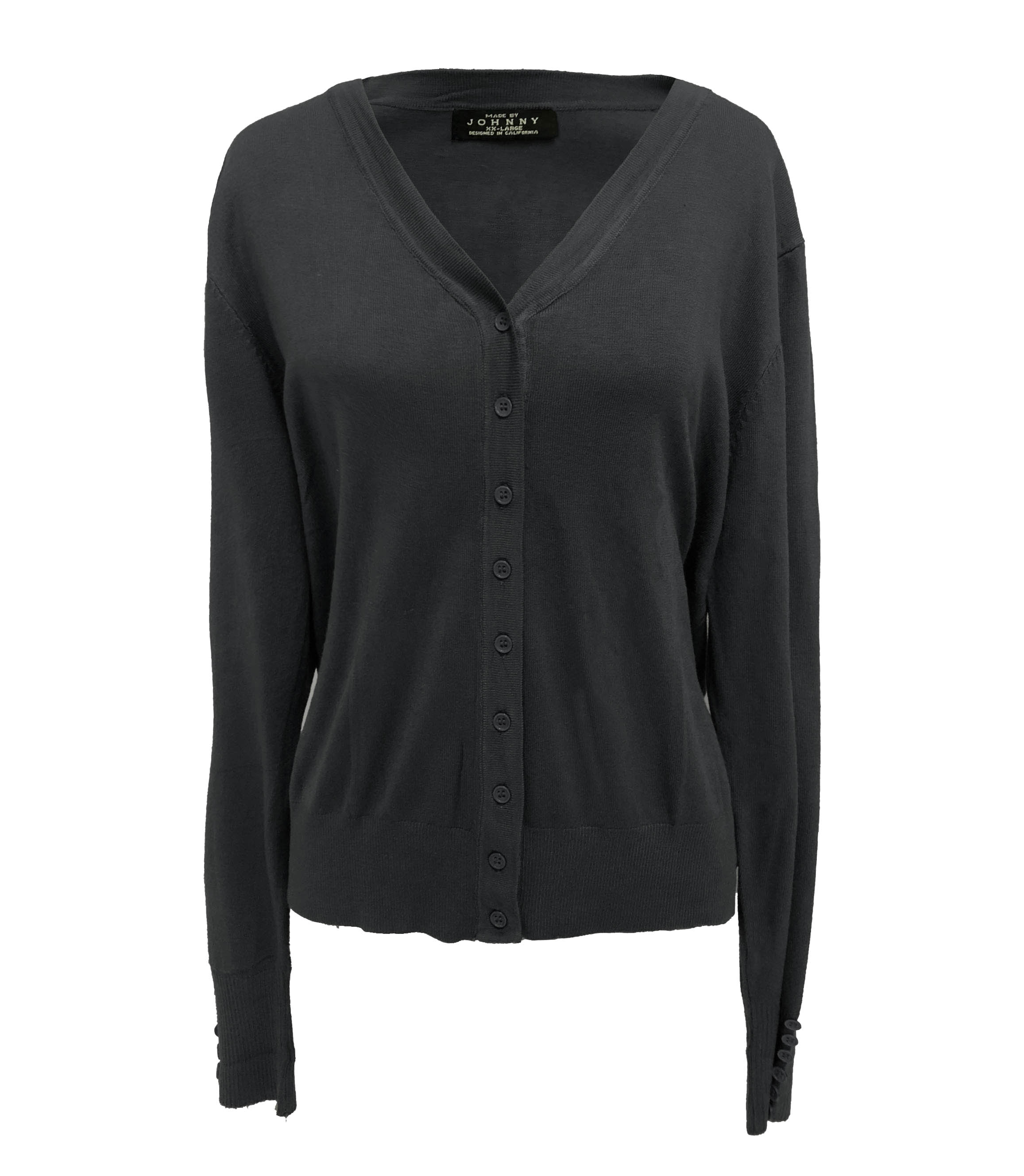 v neck button down cardigan