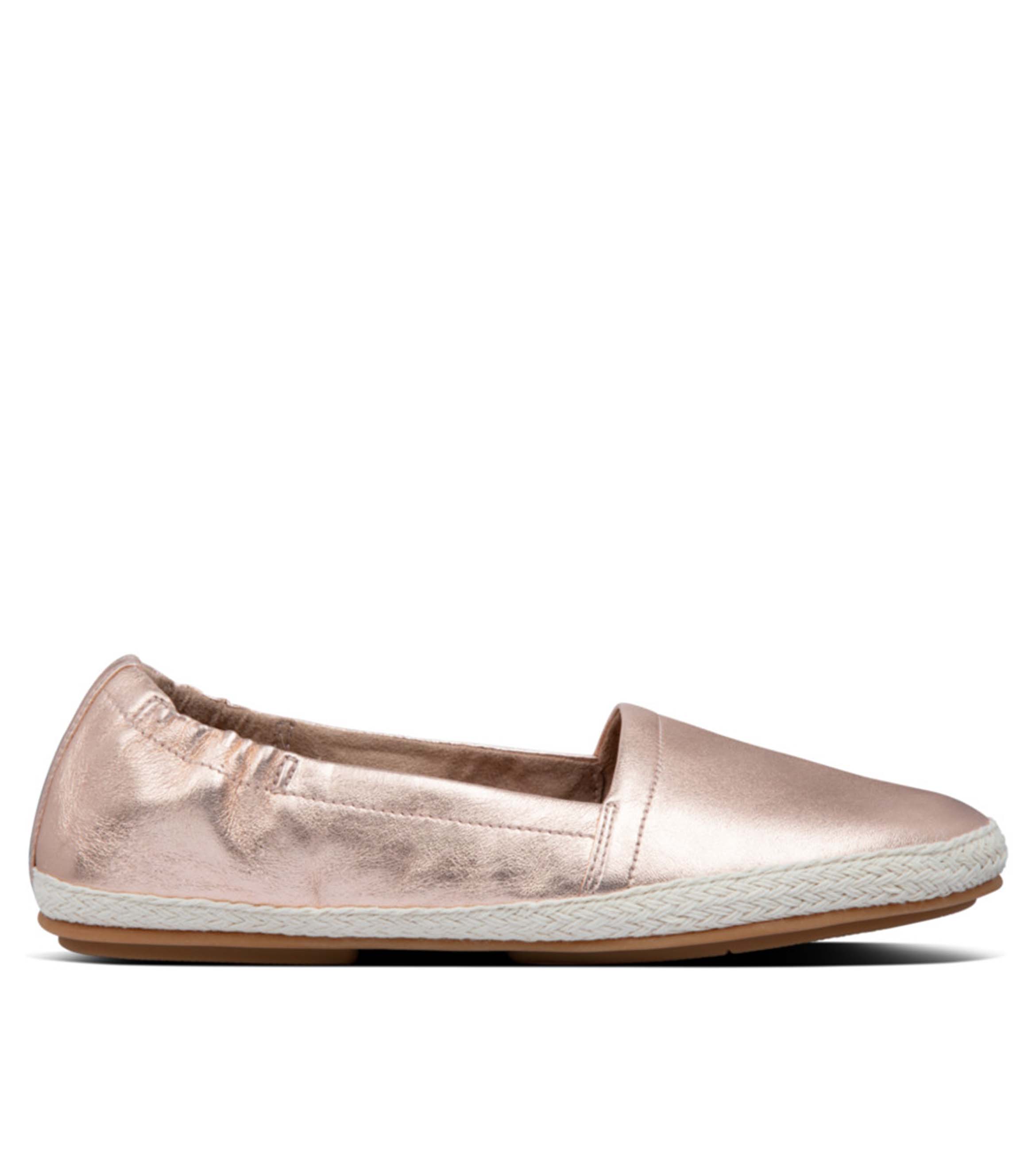 rose gold flat shoes
