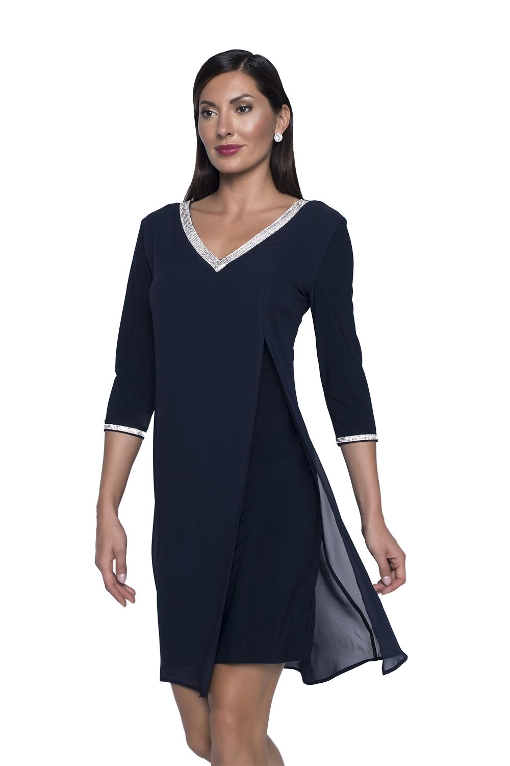 frank lyman navy dress