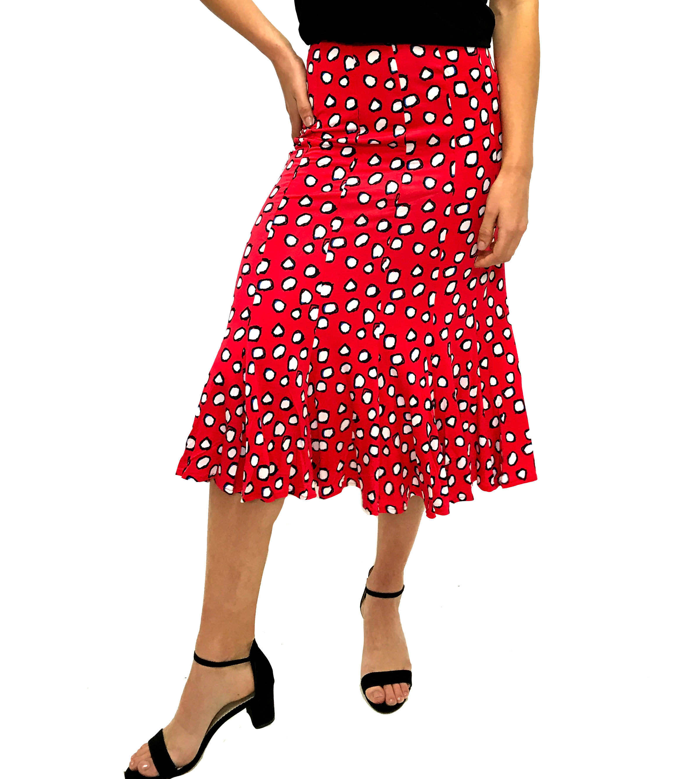 red polka dot skirt 9mm