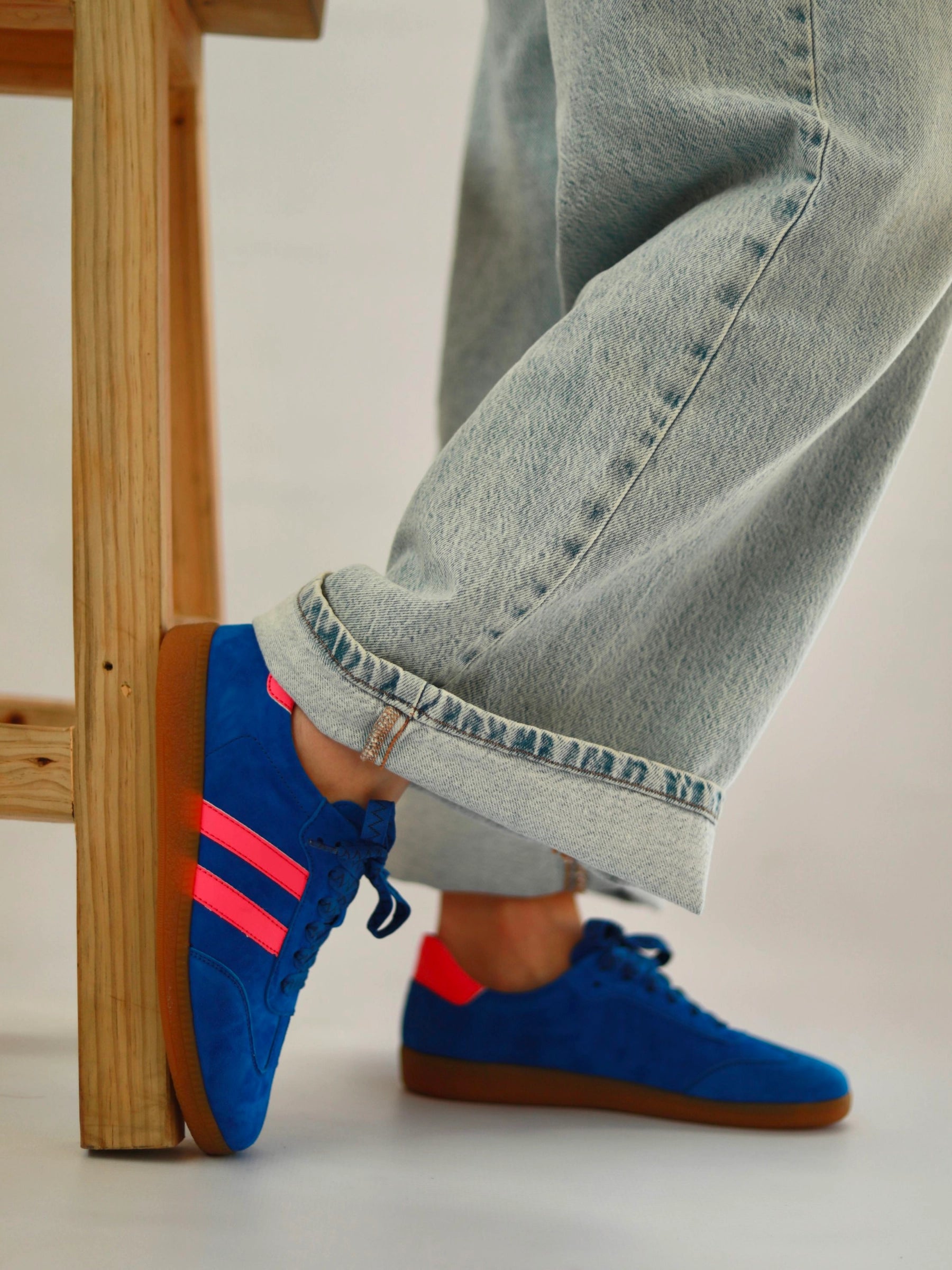 JULZ RED ORANGE WHITE SHILOH SNEAKER