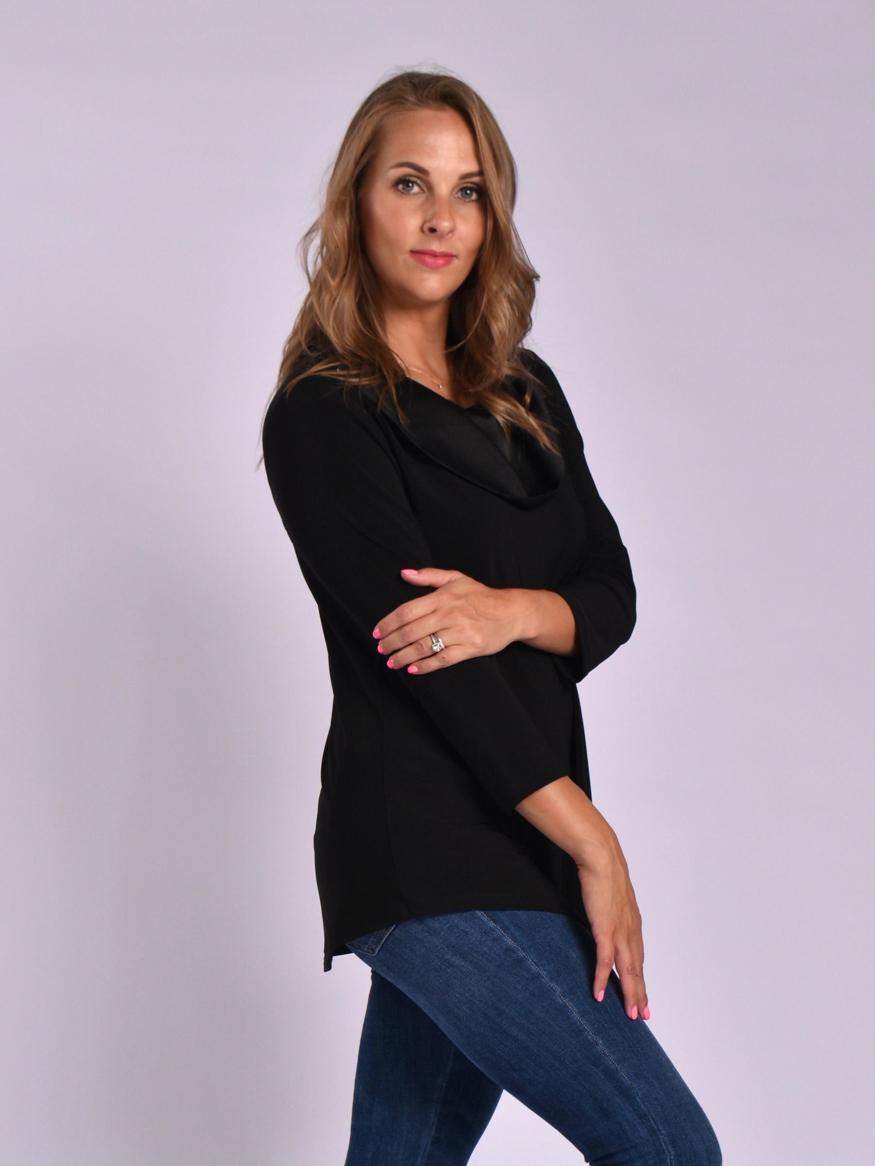Jolie Jessica Cowl Neck Top