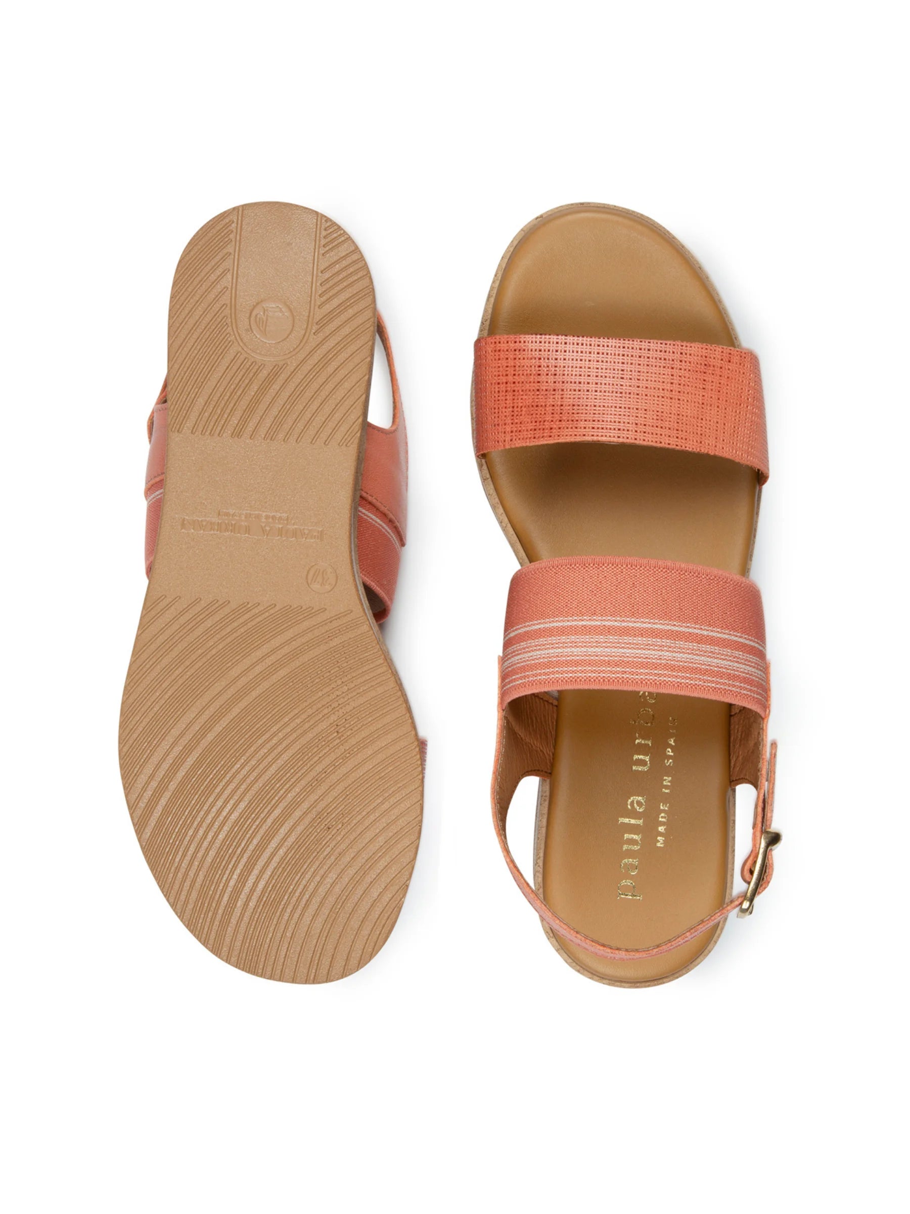 Paula Urban Cork-Look Low Wedge