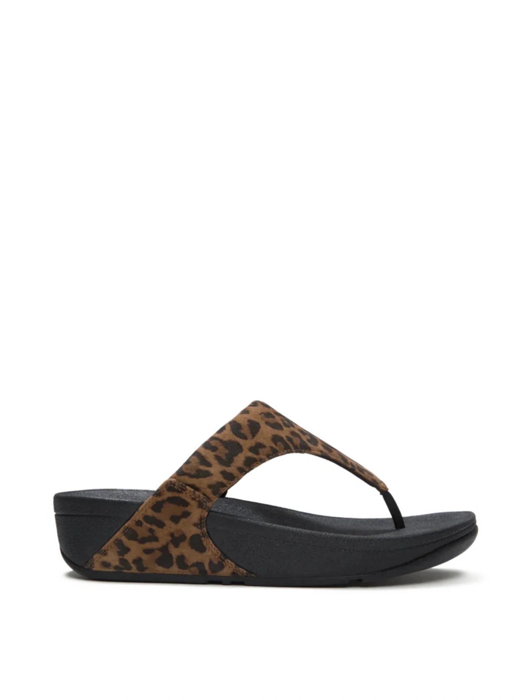Fit Flop Lulu Suede Leopard Sandal