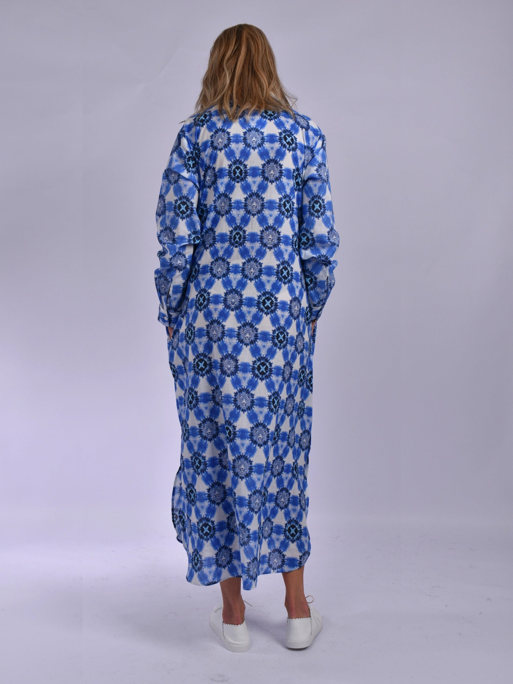 JOLIE BLUE WHITE CLAIRE DRESS