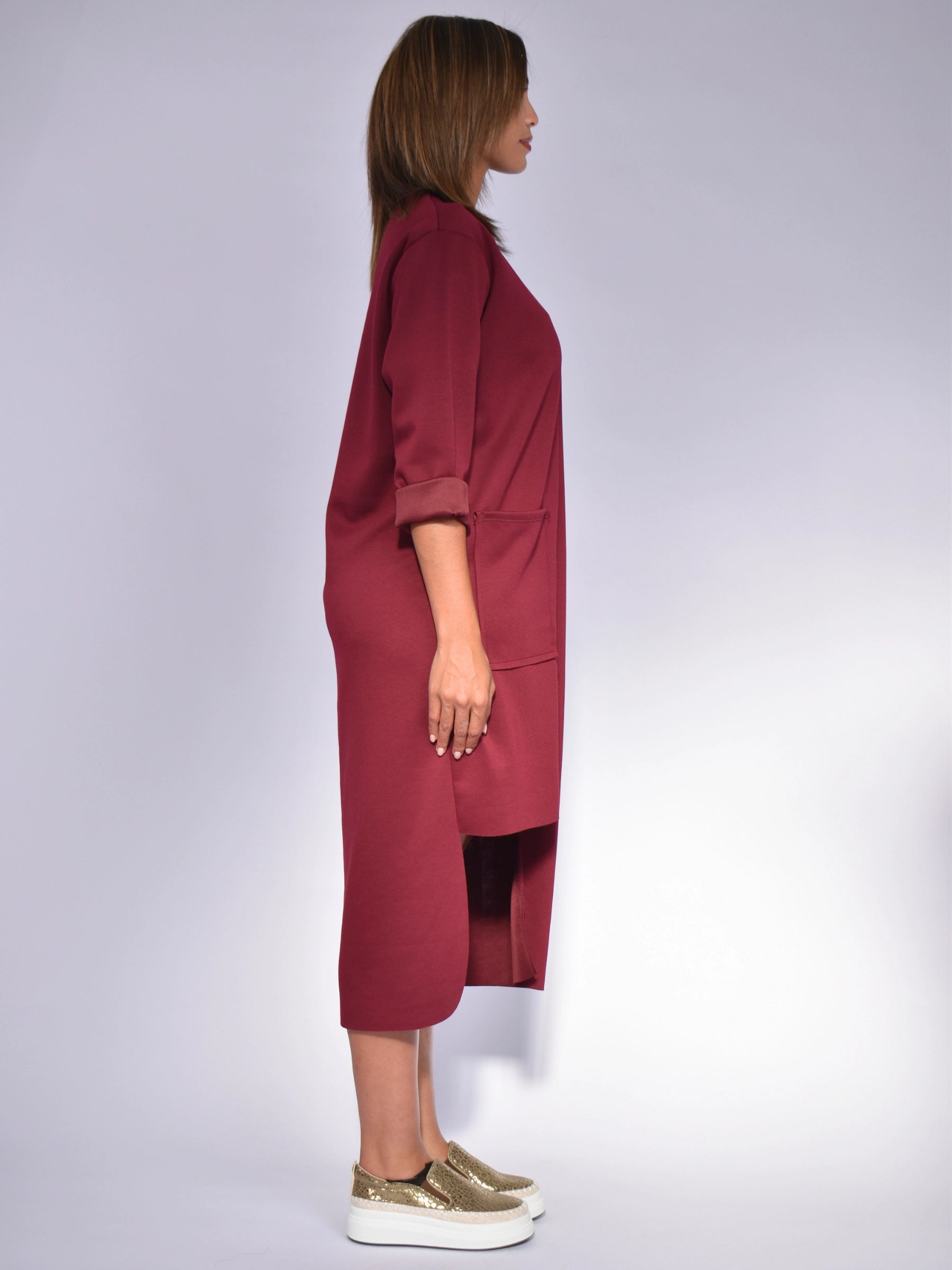 MADE IN ITALY DARK BROWN DRESS