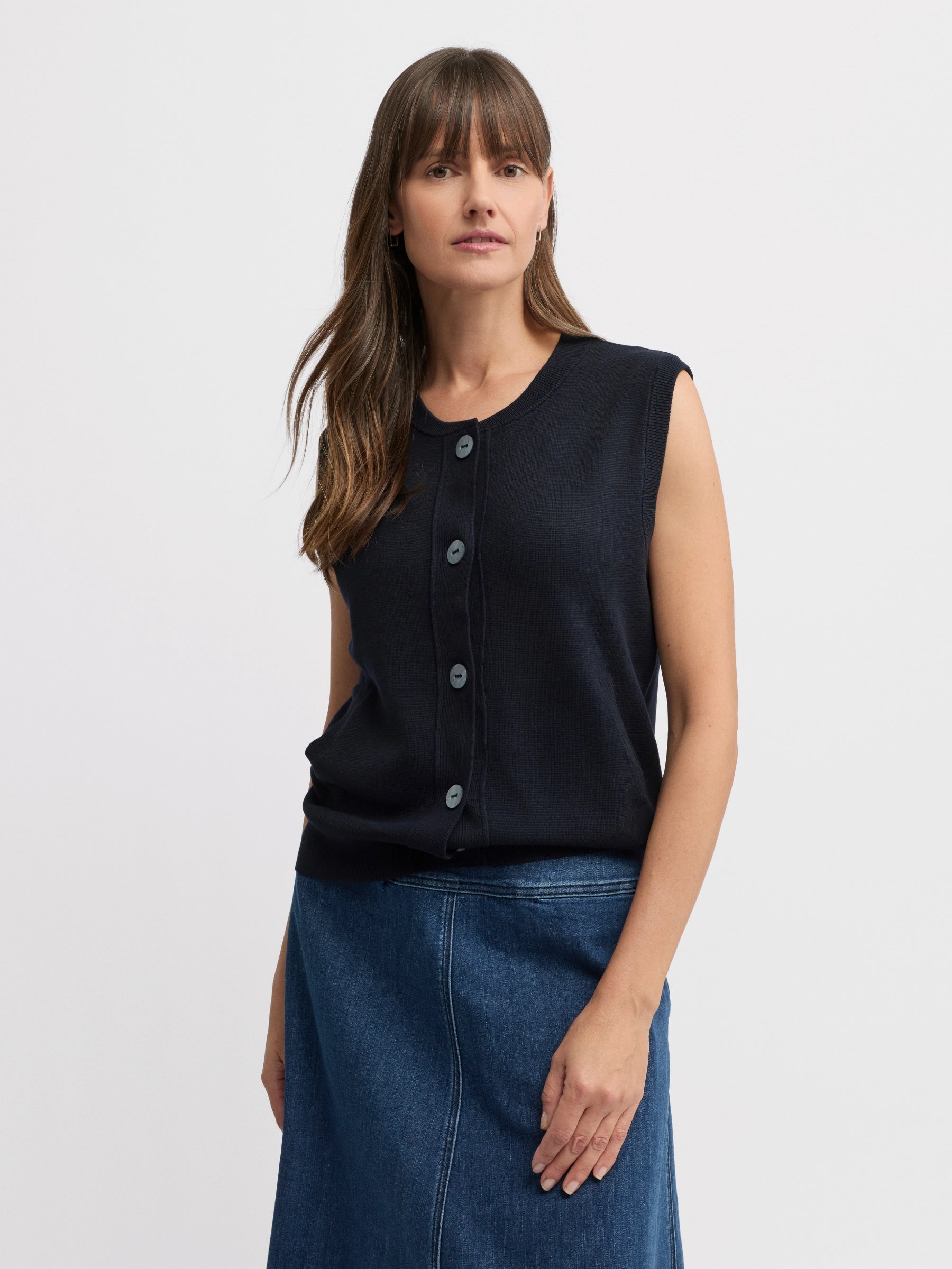 YARRA TRAIL NAVY PICCOLO VEST