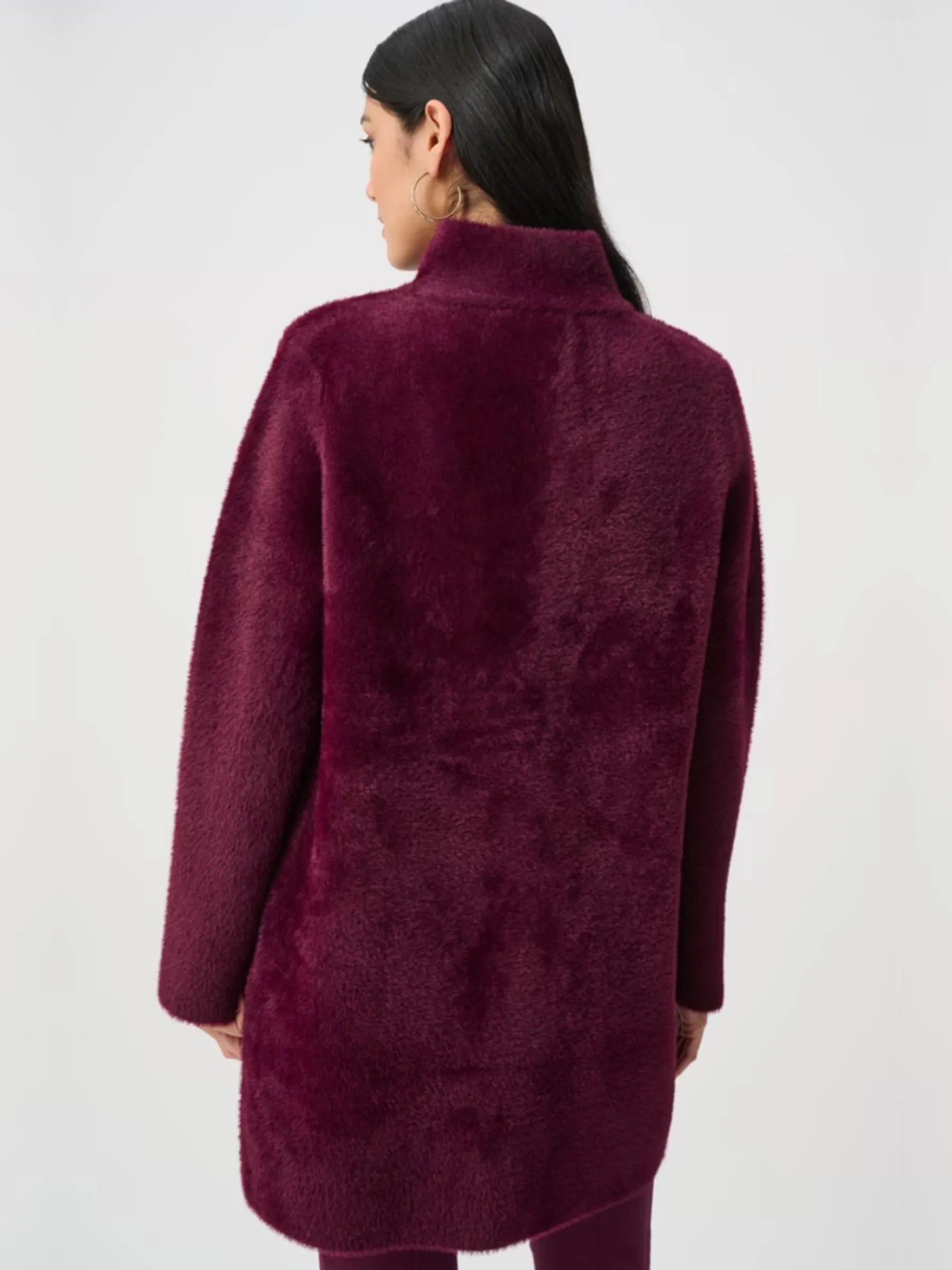 Joseph Ribkoff Long Sleeve Fur Coat