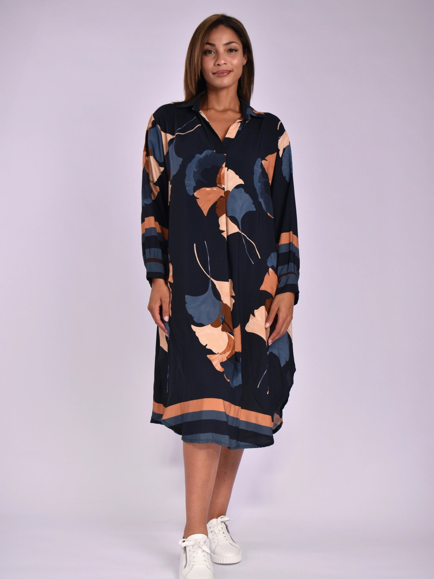 MADE IN ITALY BLACK BROWN DRESS