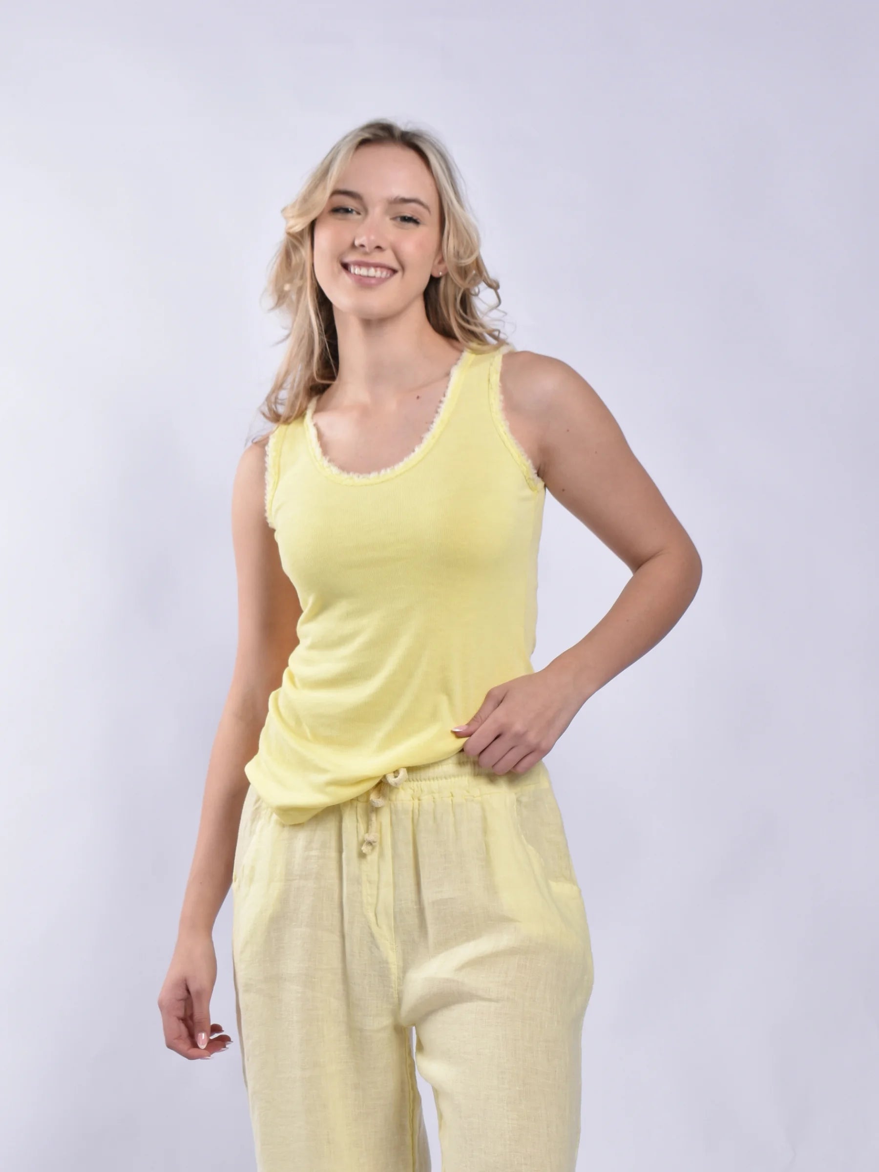 Made In Italy Frill Cami