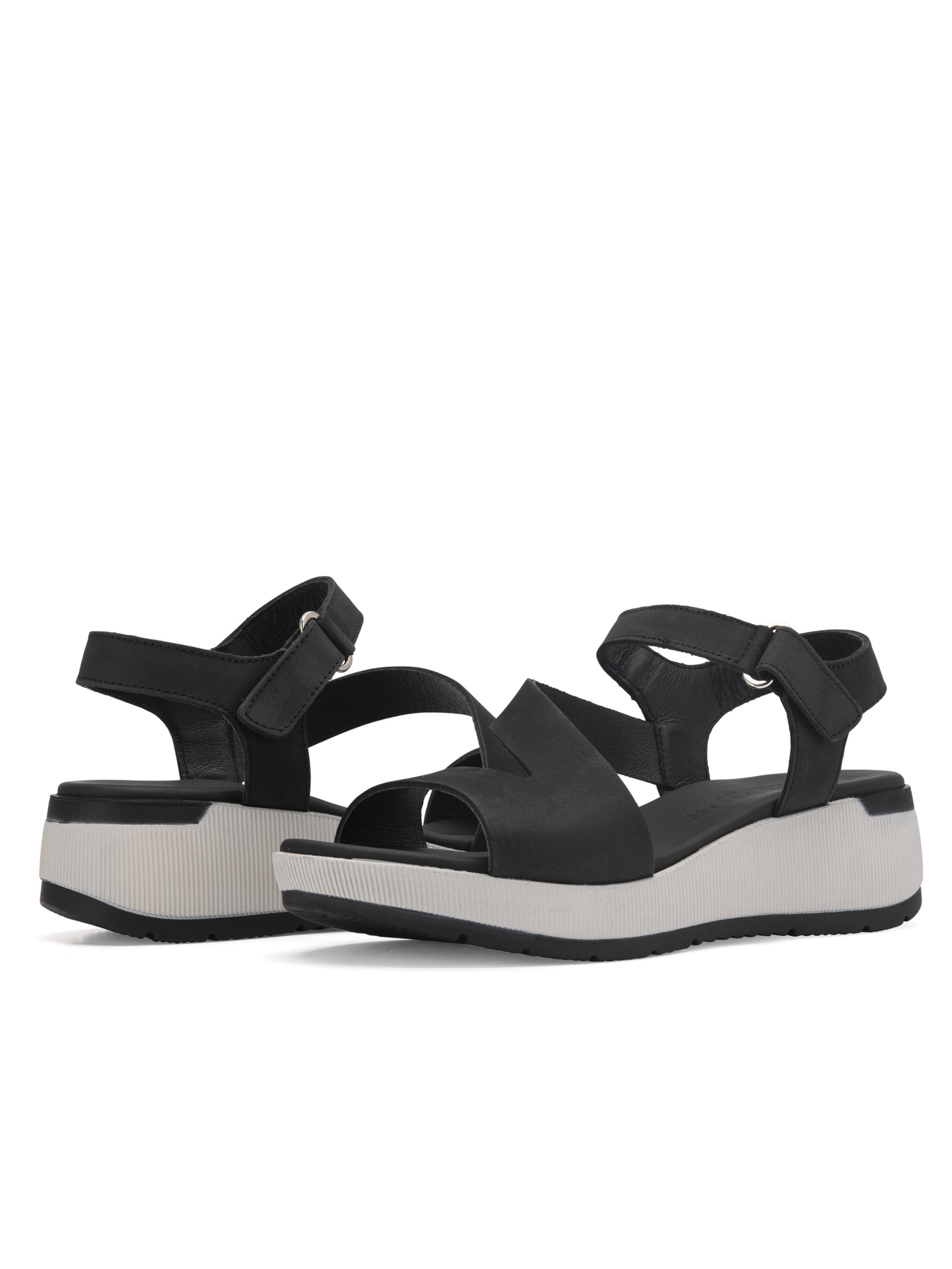 PAULA URBAN BLACK SPORTY WEDGE