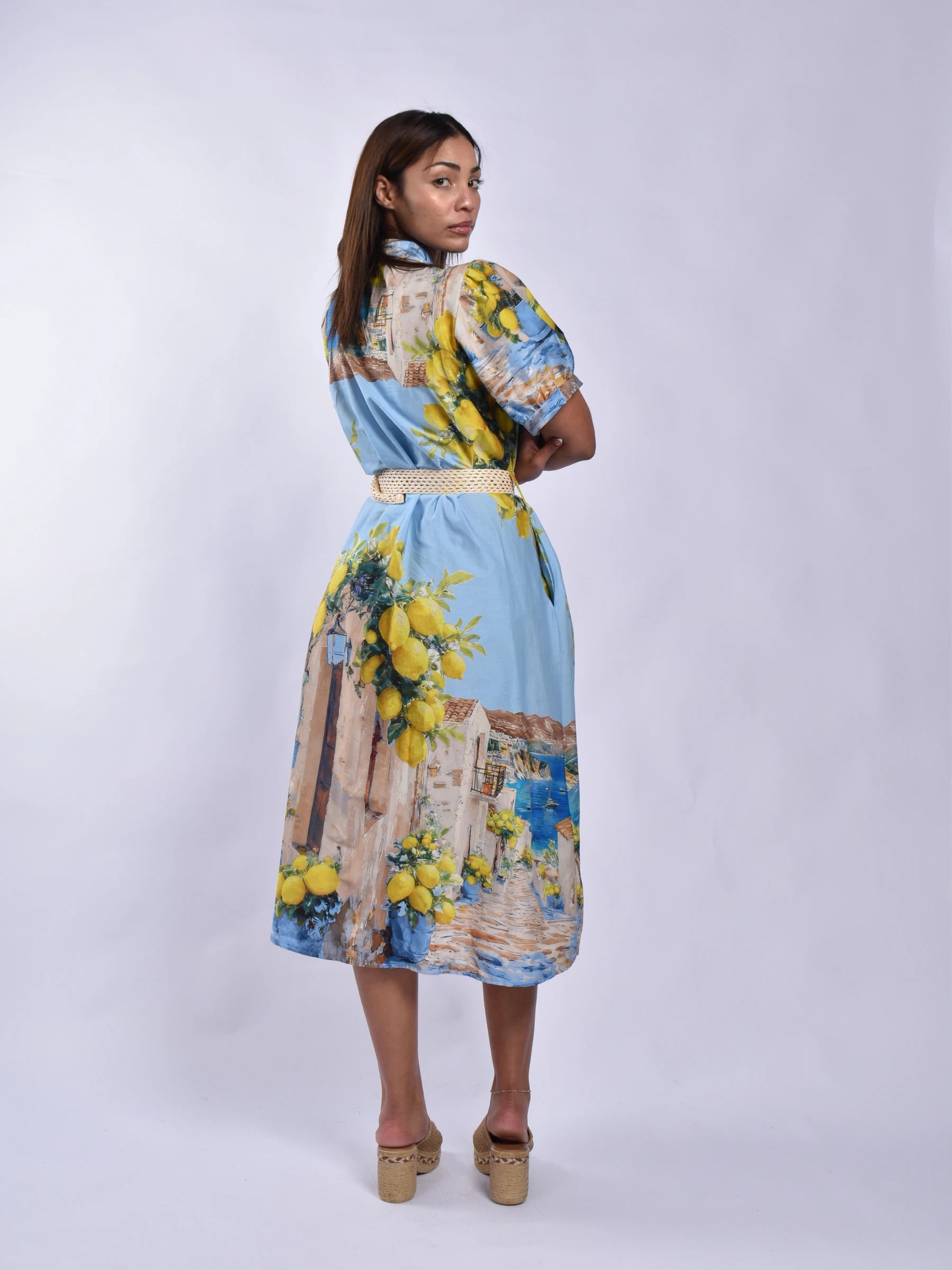 Made In Italy Lemon Dress