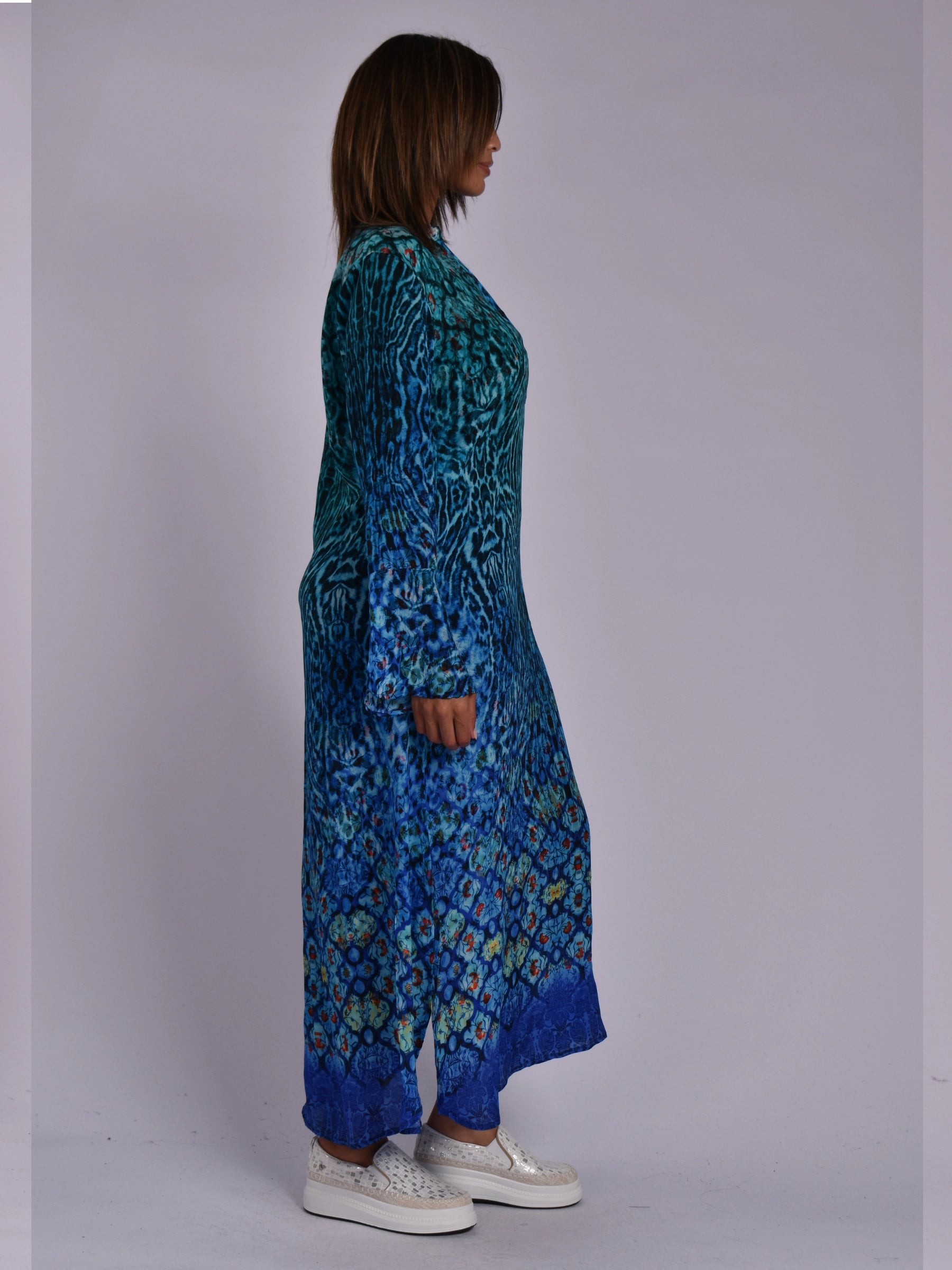 JOLIE BLUE MULTI SHANICE DRESS