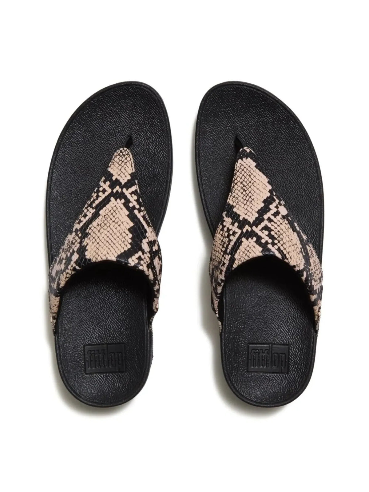 FitFlop Lulu Snake Toe-post Sandals