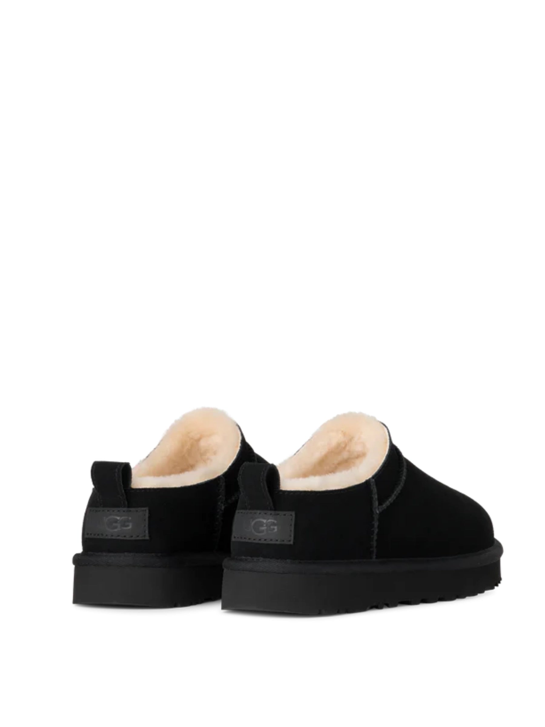 UGG BLACK CLASSIC MICRO SLIP ON SHOE
