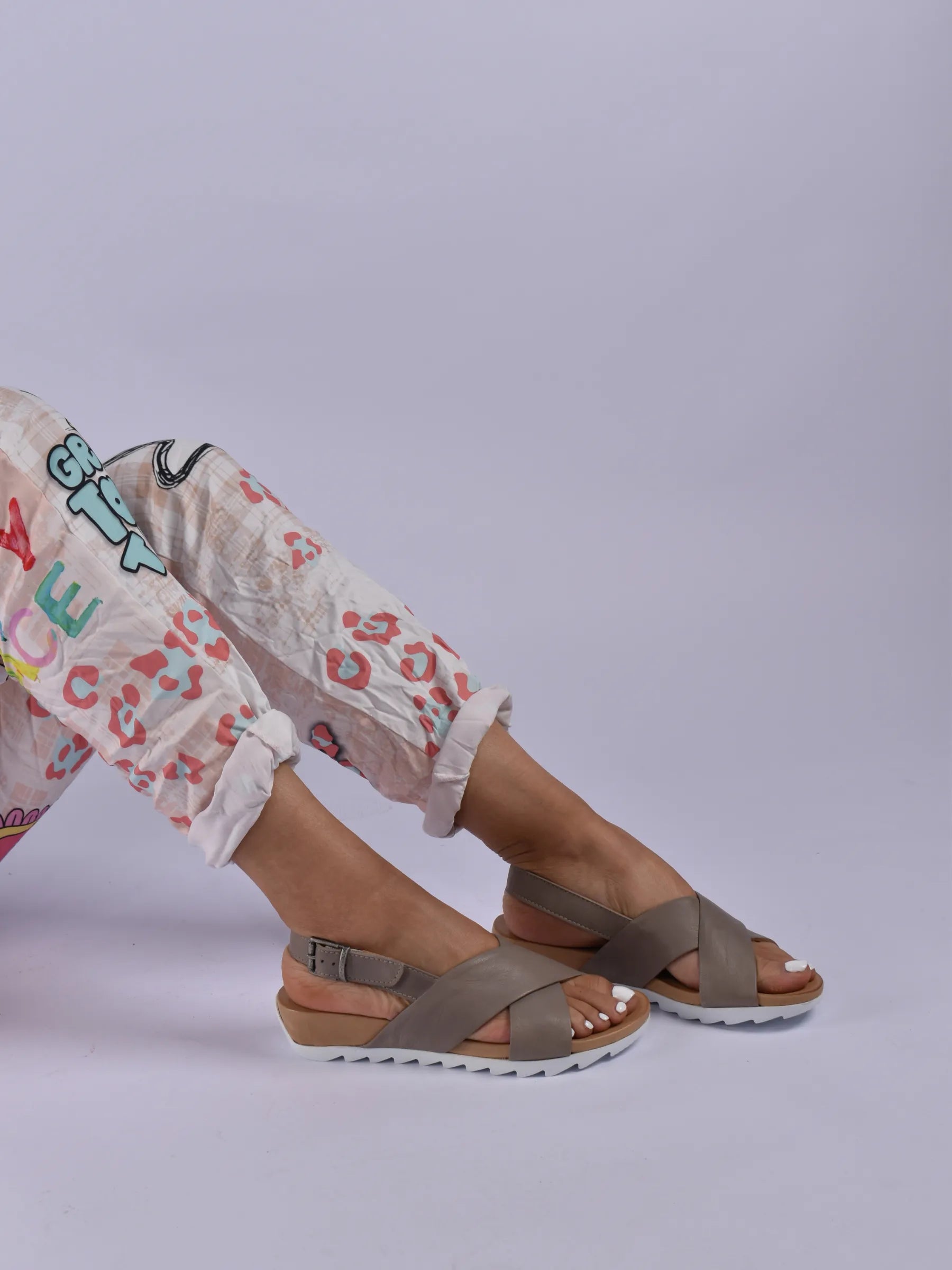 Bueno Broad Crossover Sandals