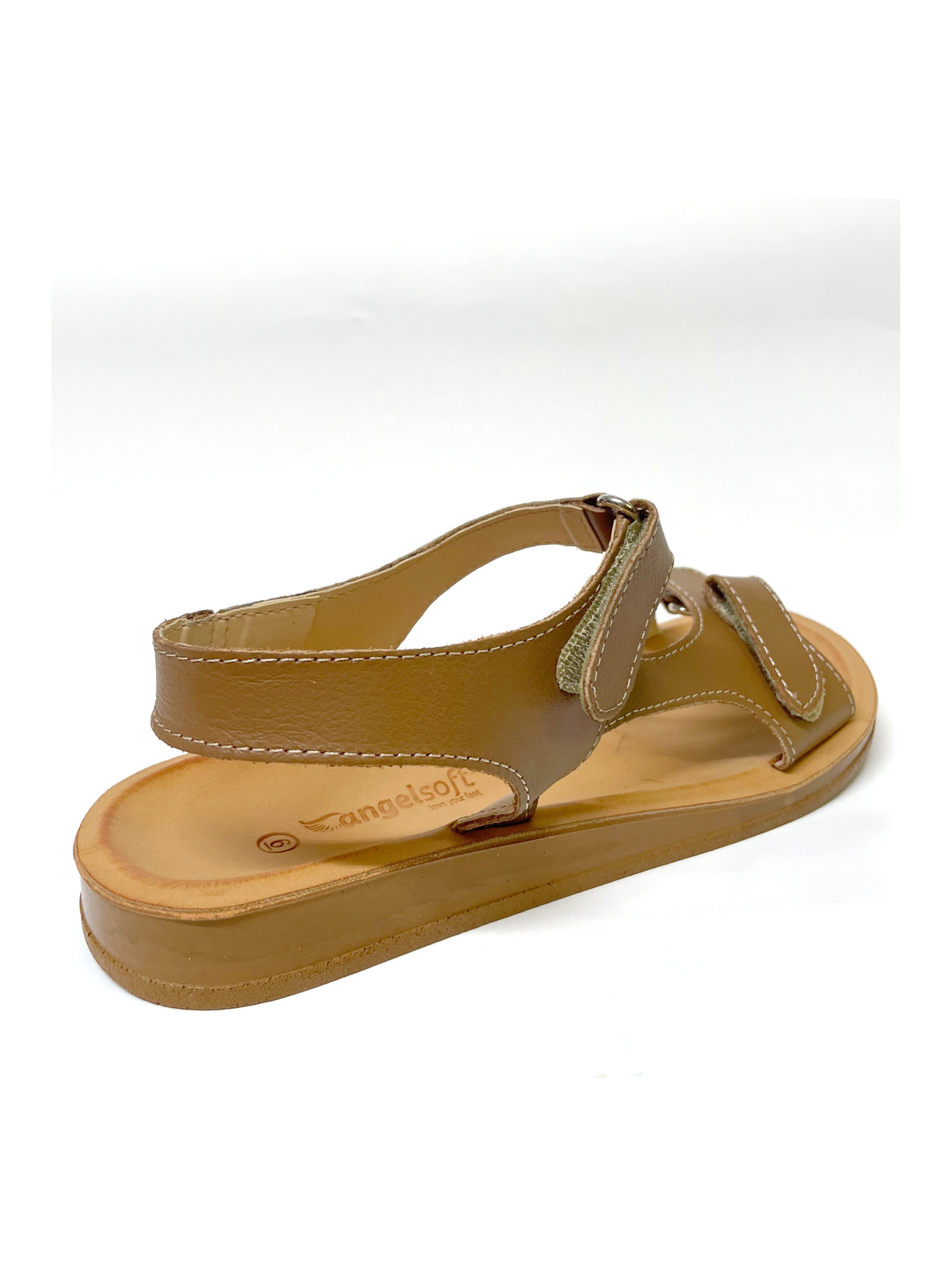 ANGEL SOFT JANE BLACK LEATHER SANDAL