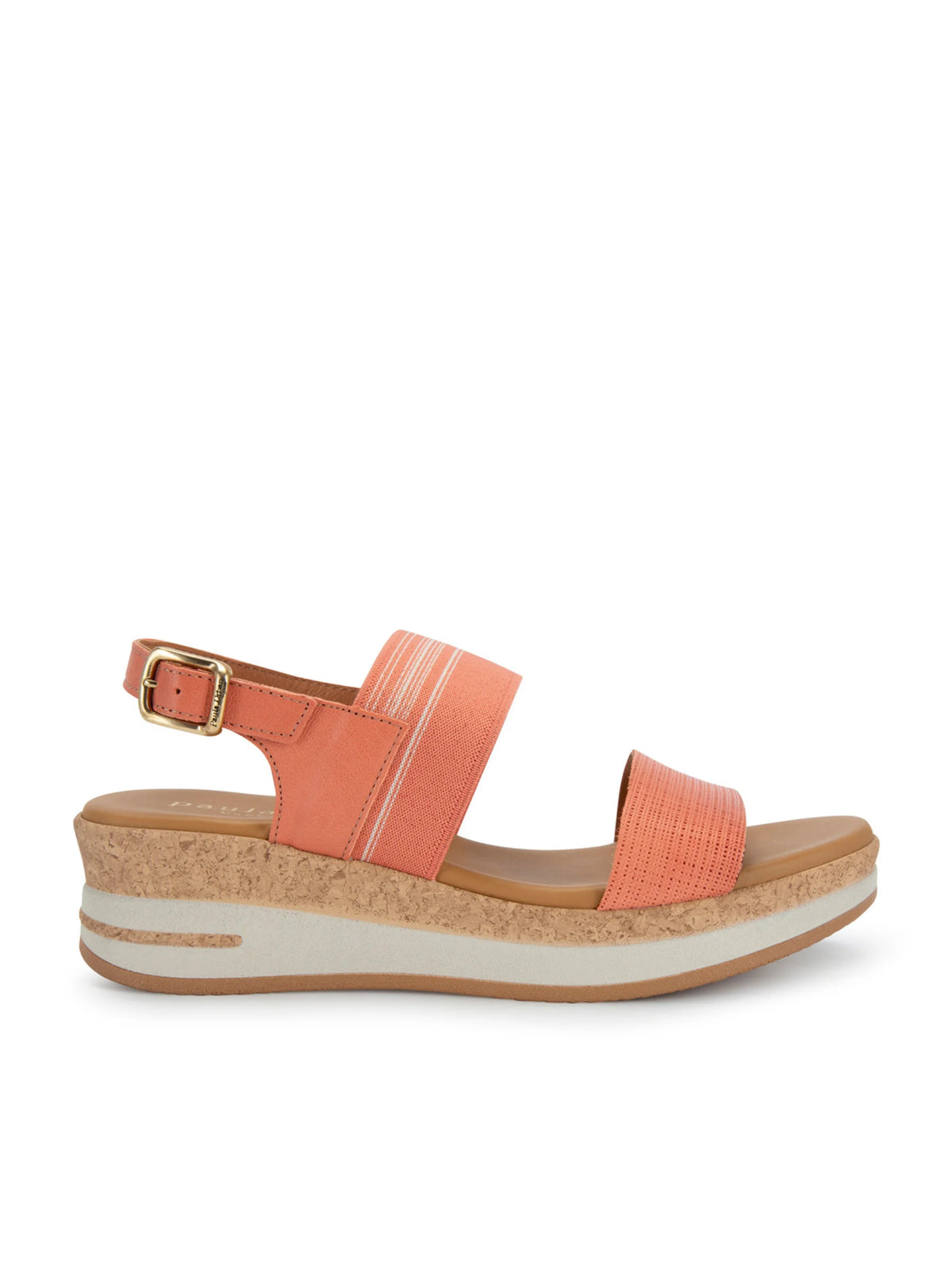 Paula Urban Cork-Look Low Wedge