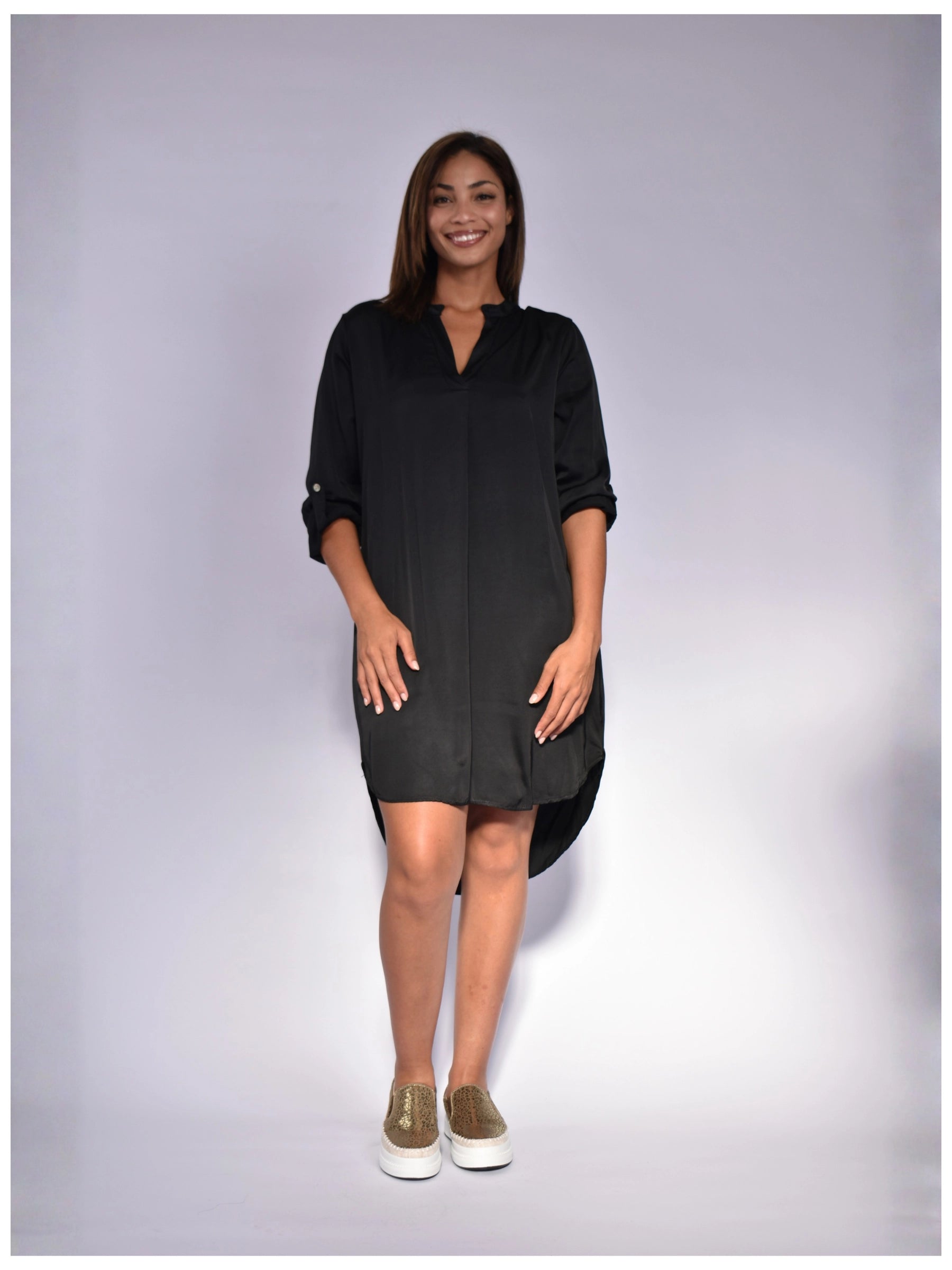 MADE IN ITALY BLACK SHORT DRESS