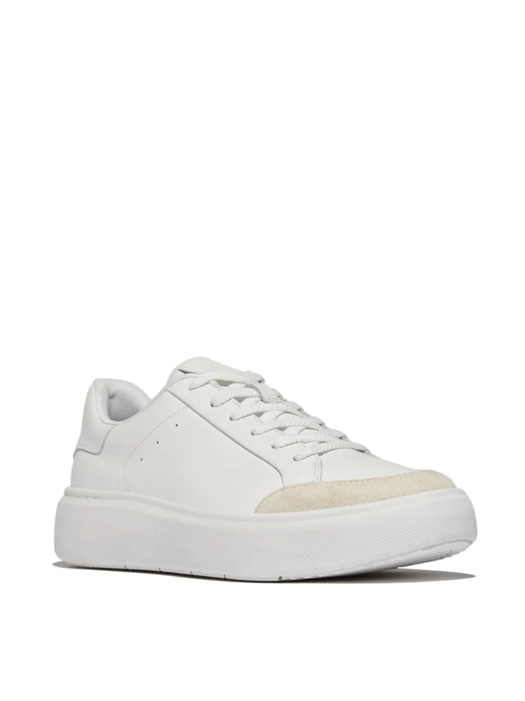 FITFLOP RTG WHITE SUEDE LEATHER SNEAKER