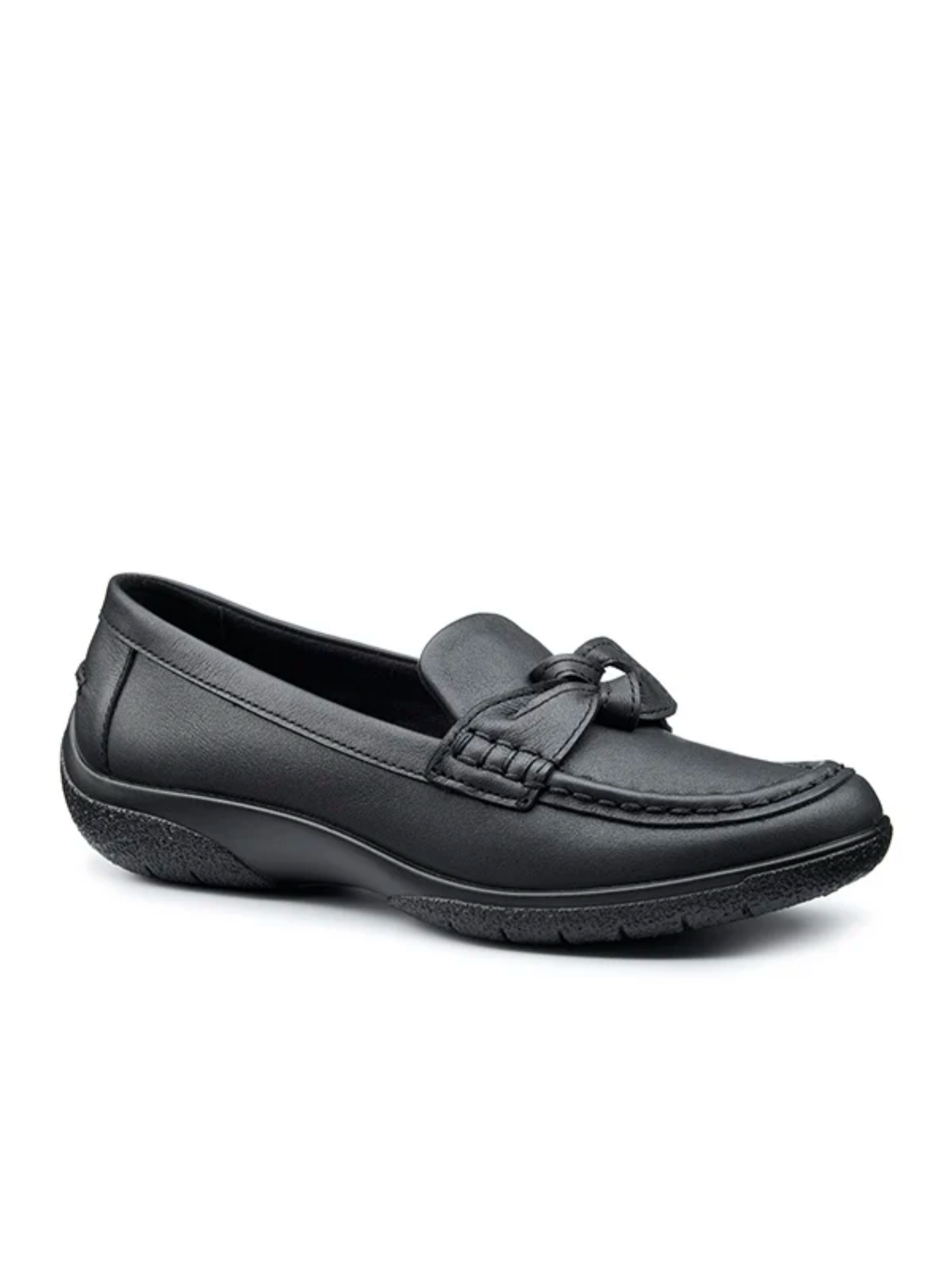HOTTER BLACK CABANA MOCCASIN