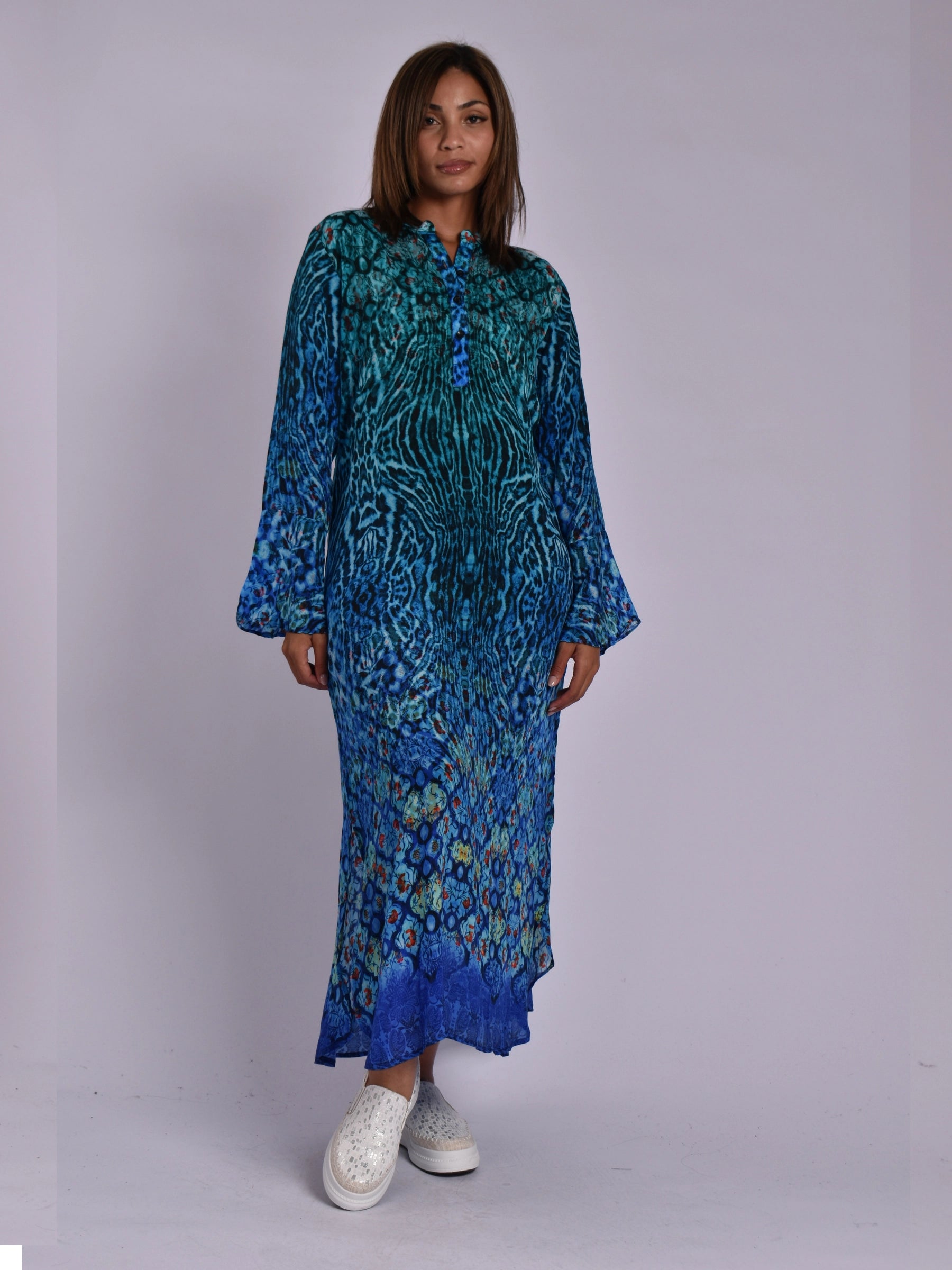 JOLIE BLUE MULTI SHANICE DRESS