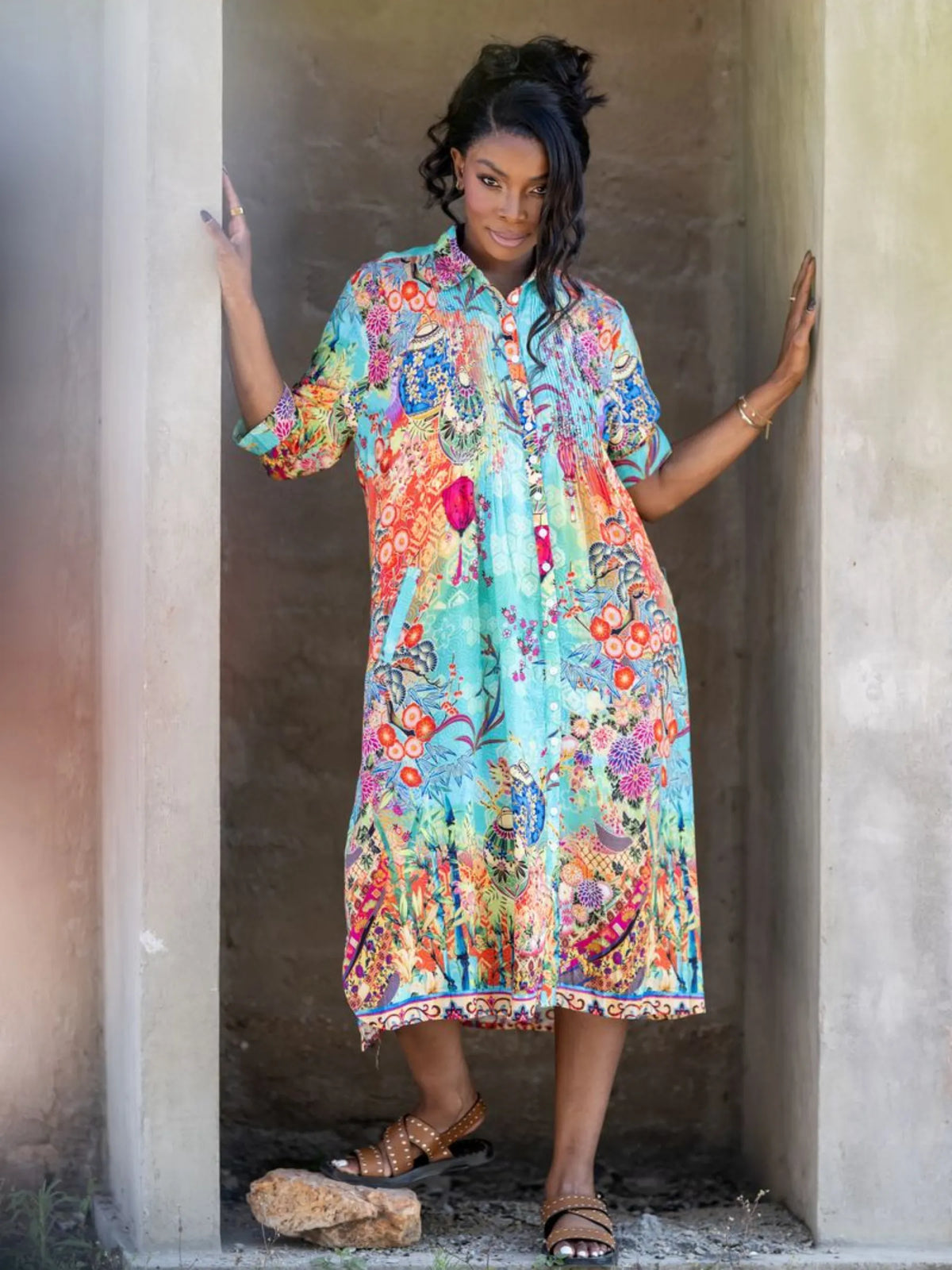 Mastik Midi Shirt Dress