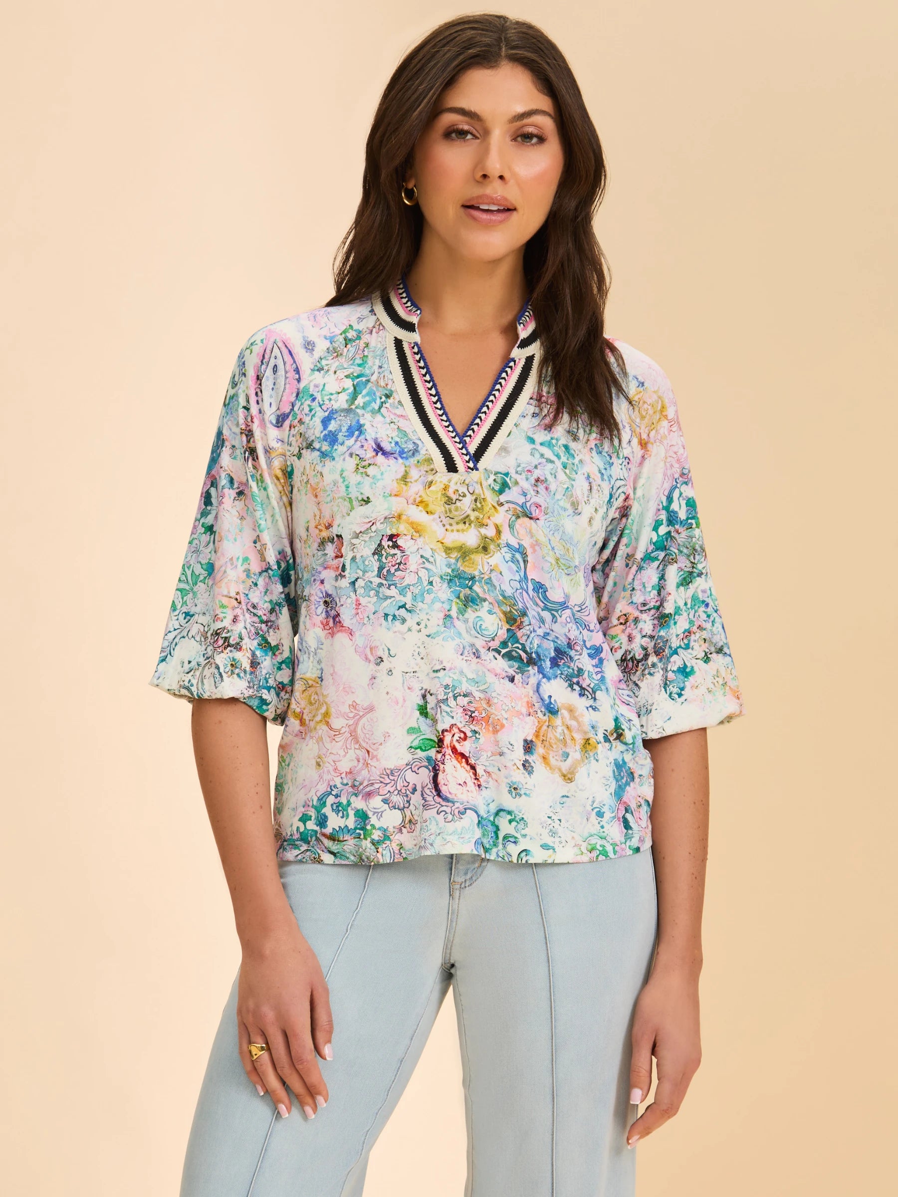 FDJ 3/4 Sleeve Top