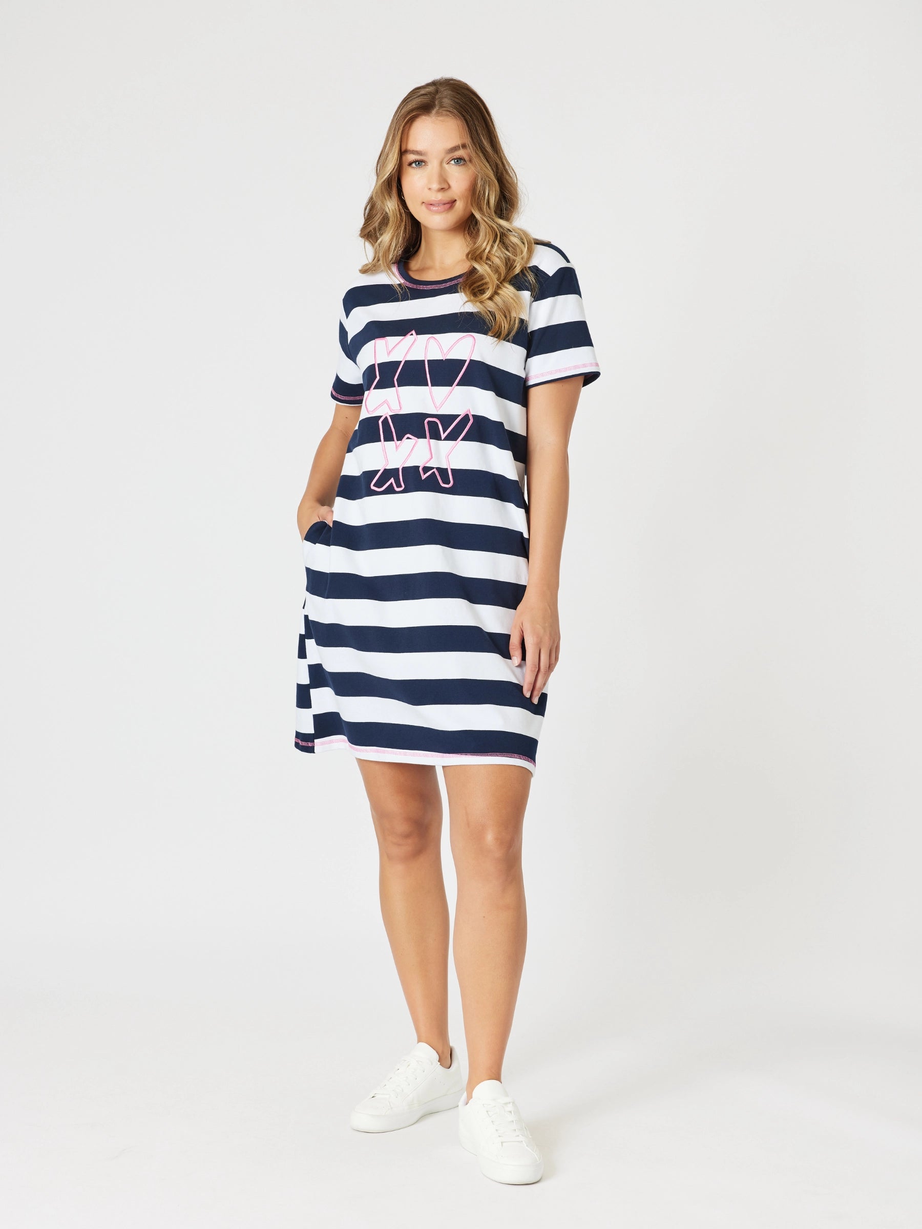 THREADZ BLUE LOVE DRESS