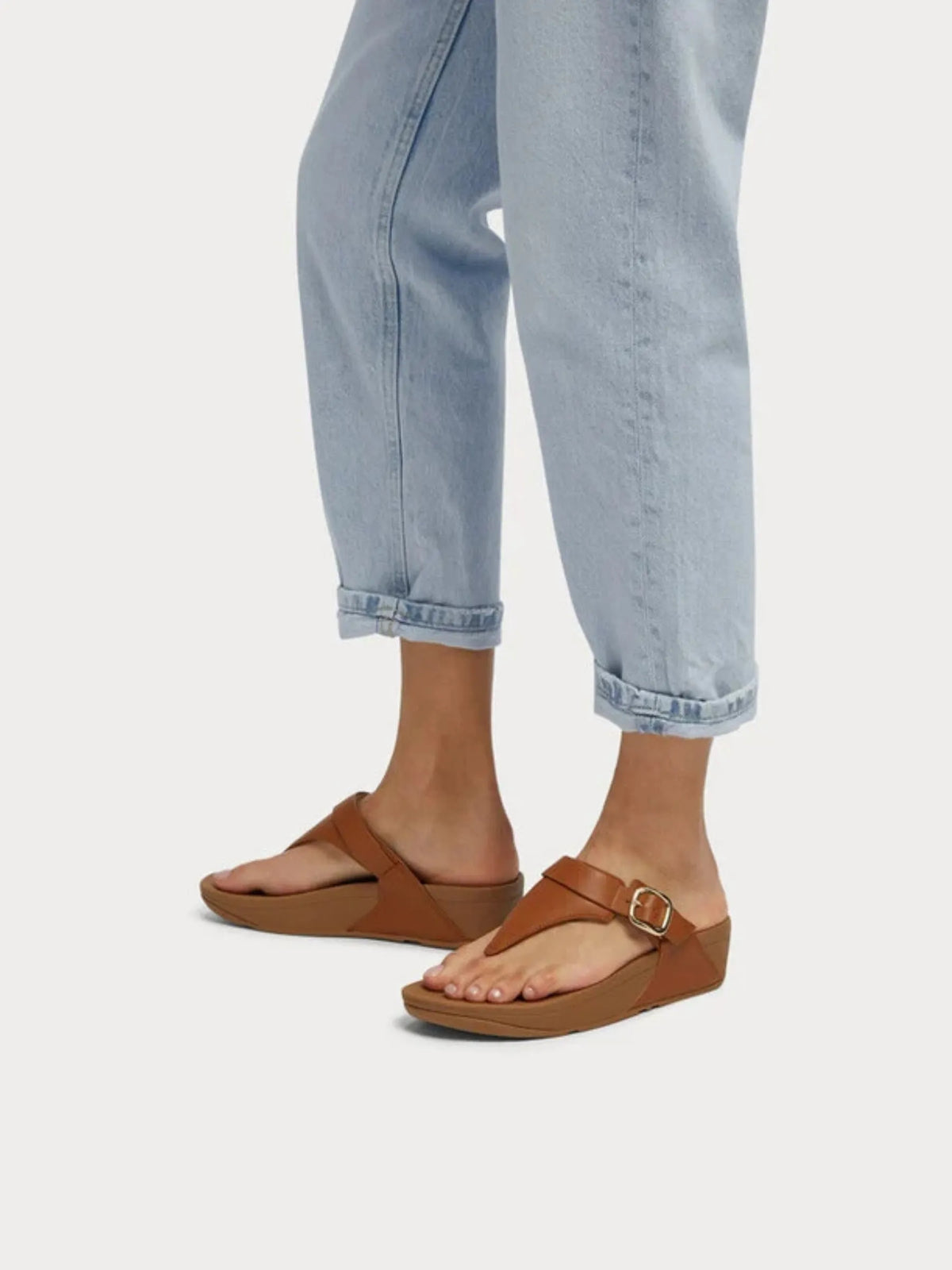 FitFlop Lulu Adjustable Leather Toe-post Sandals