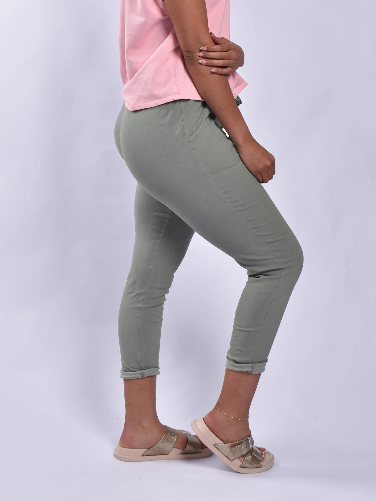 Made In Italy Button Pants
