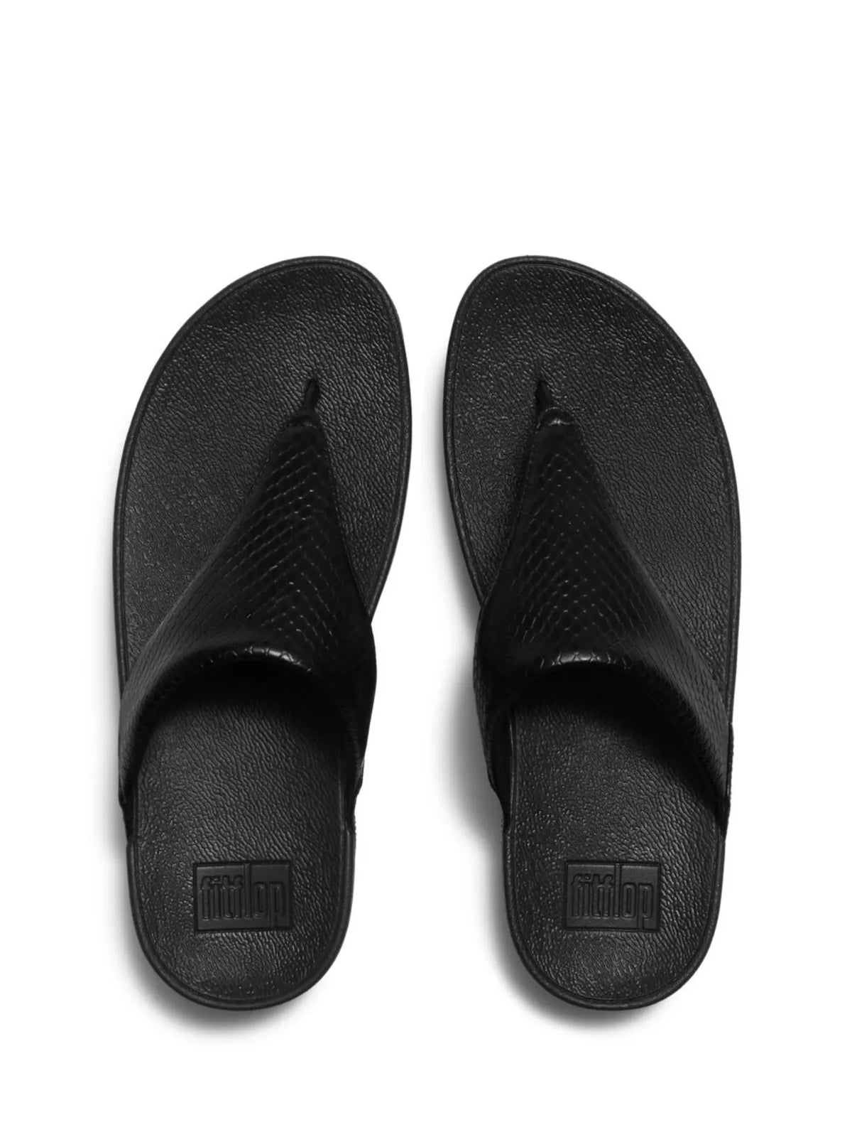 FitFlop Lulu Snake Toe-post Sandals