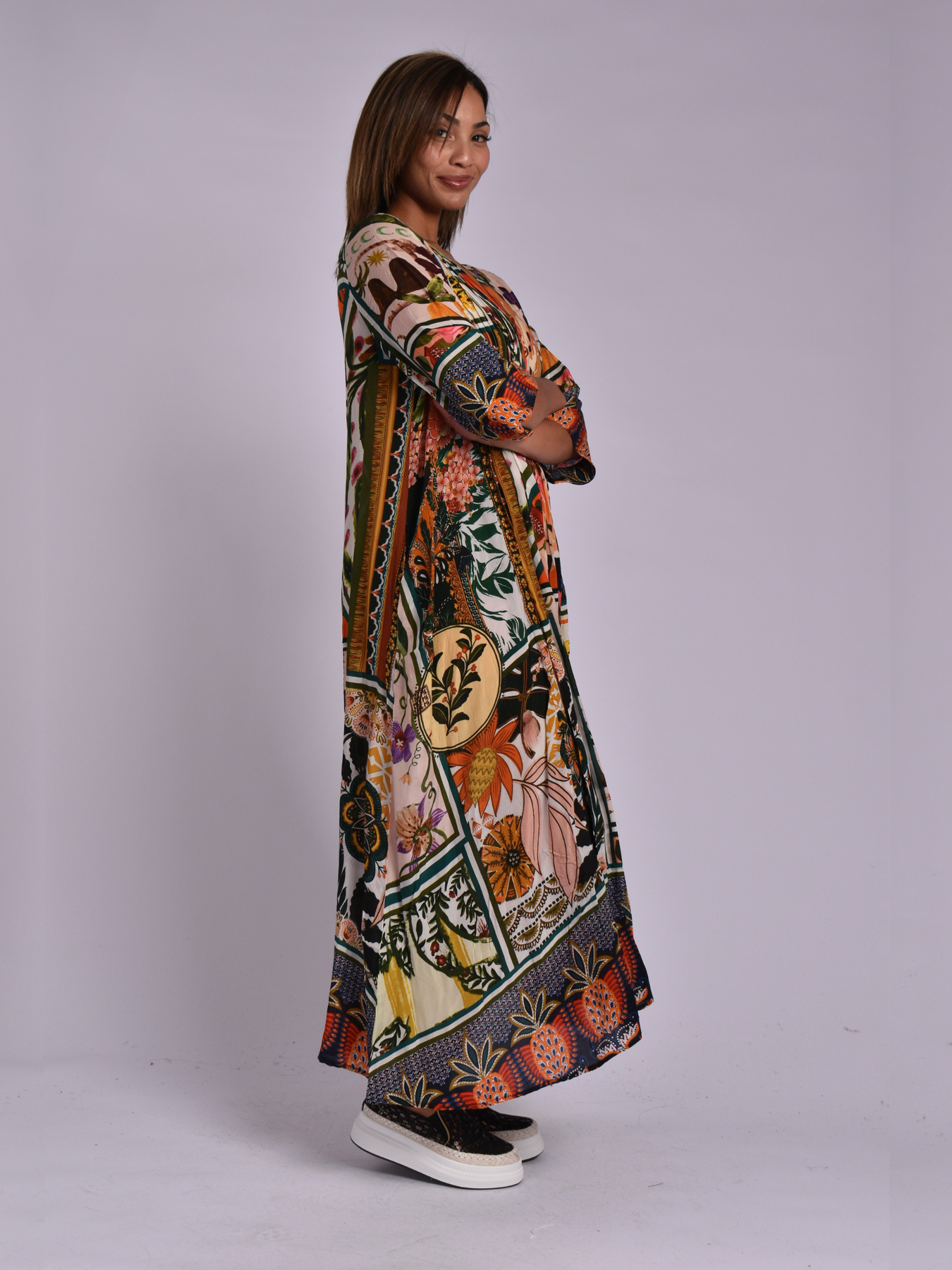 JOLIE ELAINE DRESS - MULTICOL