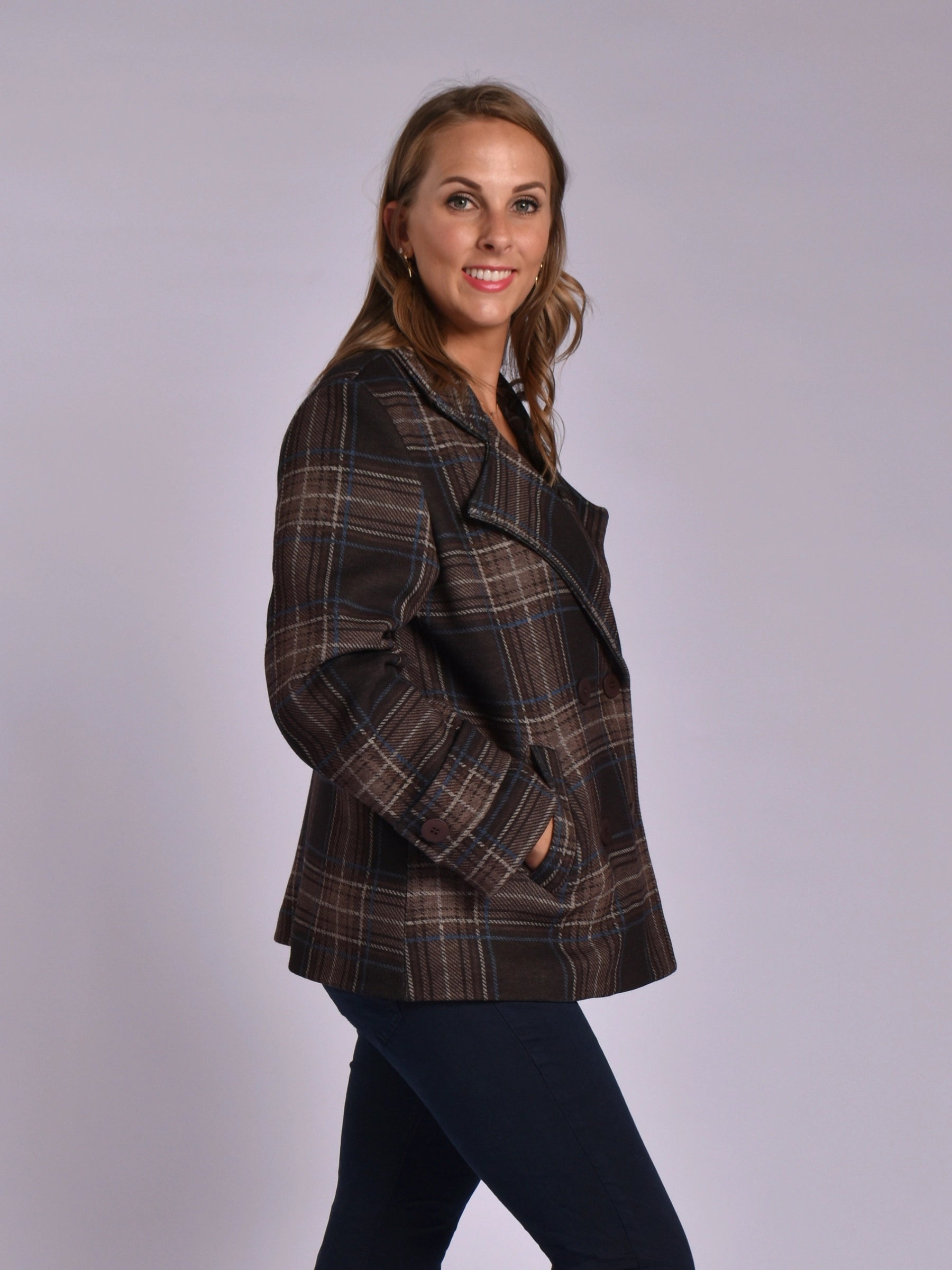 MADE IN ITALY BROWN MULTI JACKET