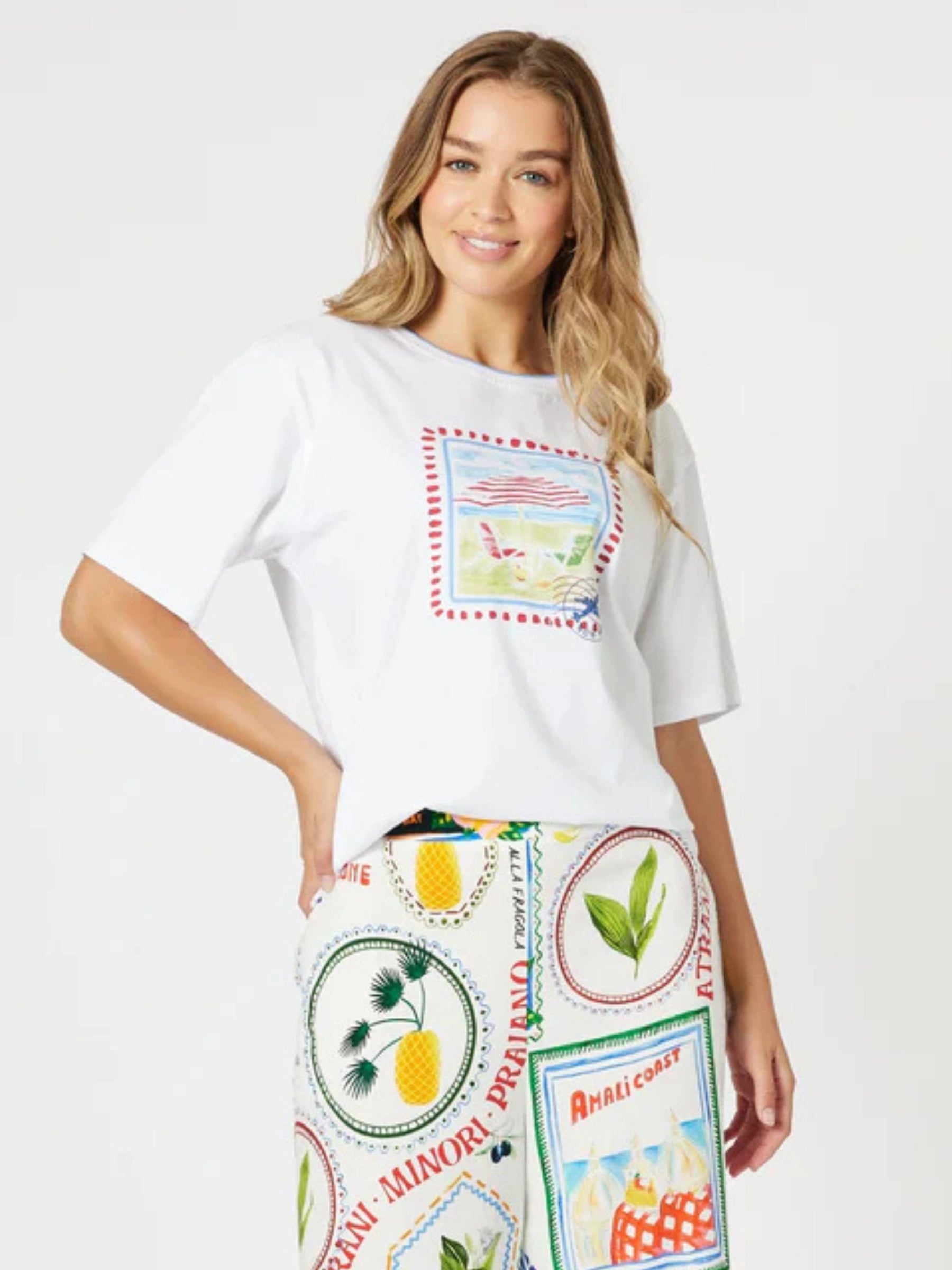 THREADZ WHITE AMALFI TEE