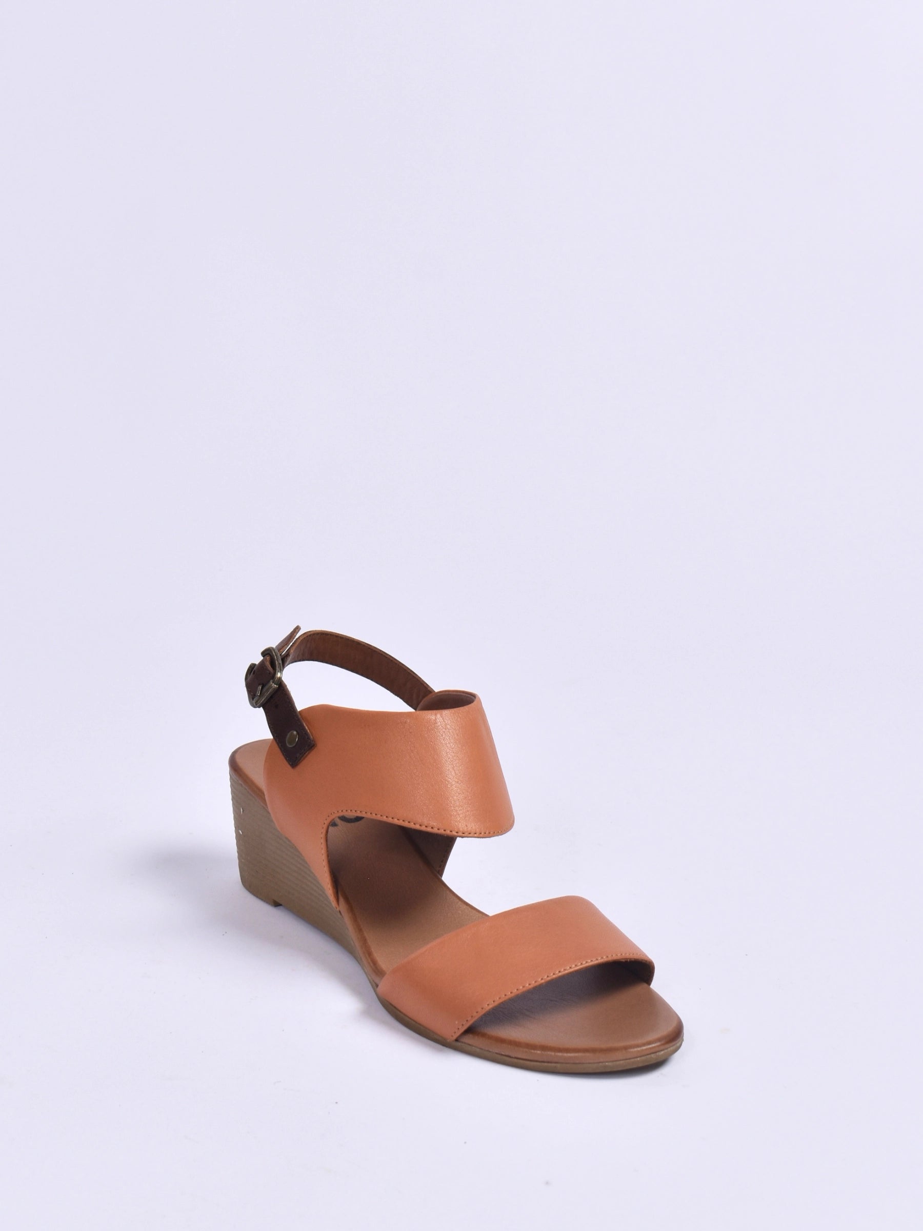 BUENO TAN HIGH WEDGE SANDAL