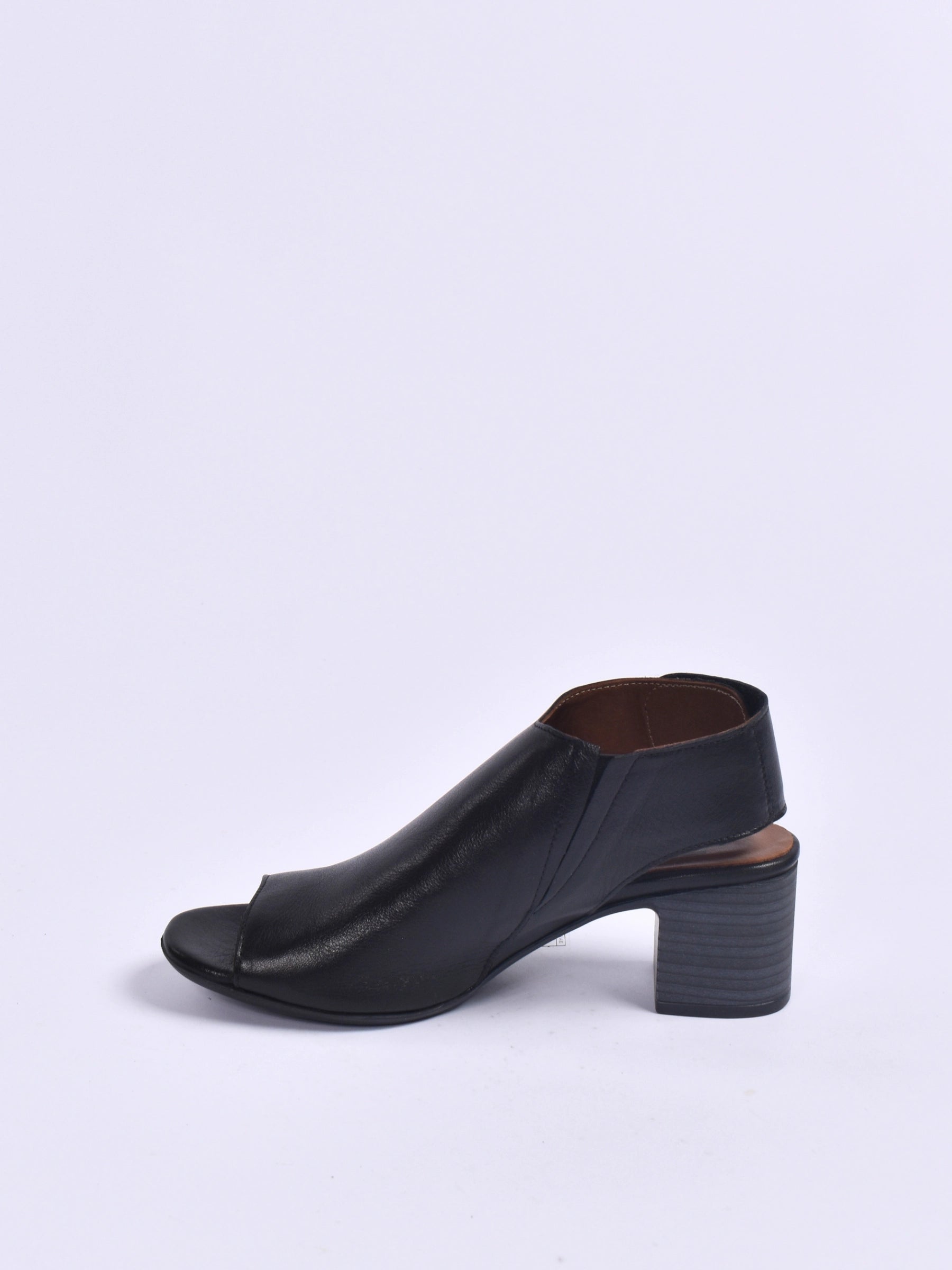 BUENO BLACK H-HEEL SANDAL