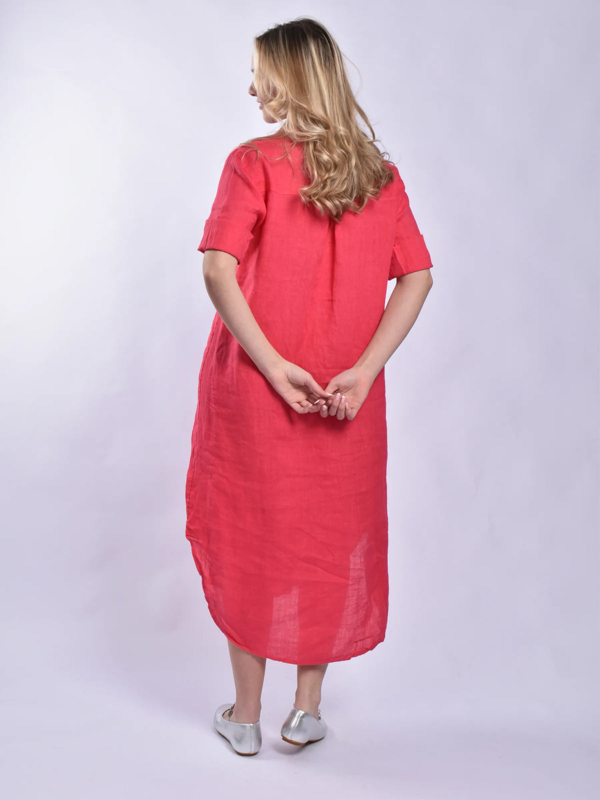 Made In Italy Linen Long Dress