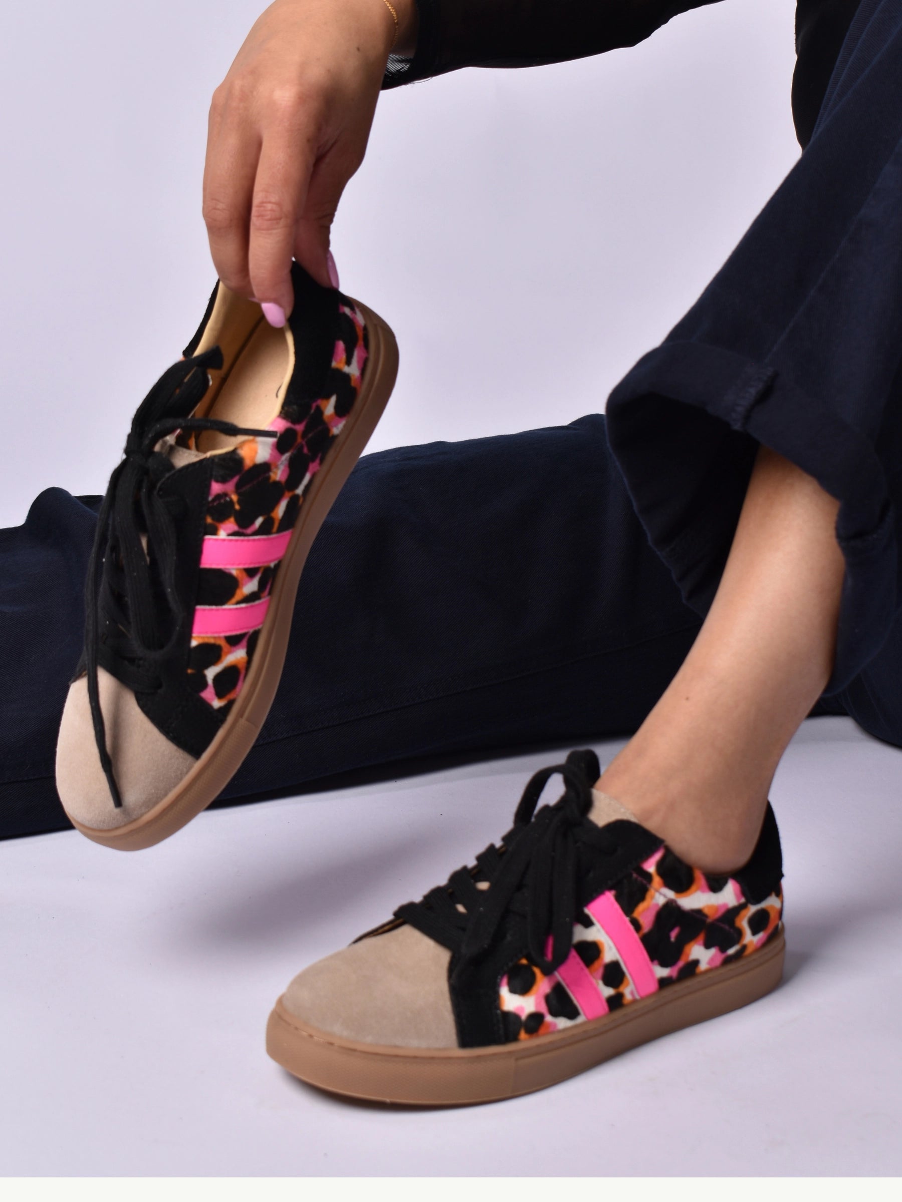 JULZ WHITE GREEN PALMERO SNEAKER