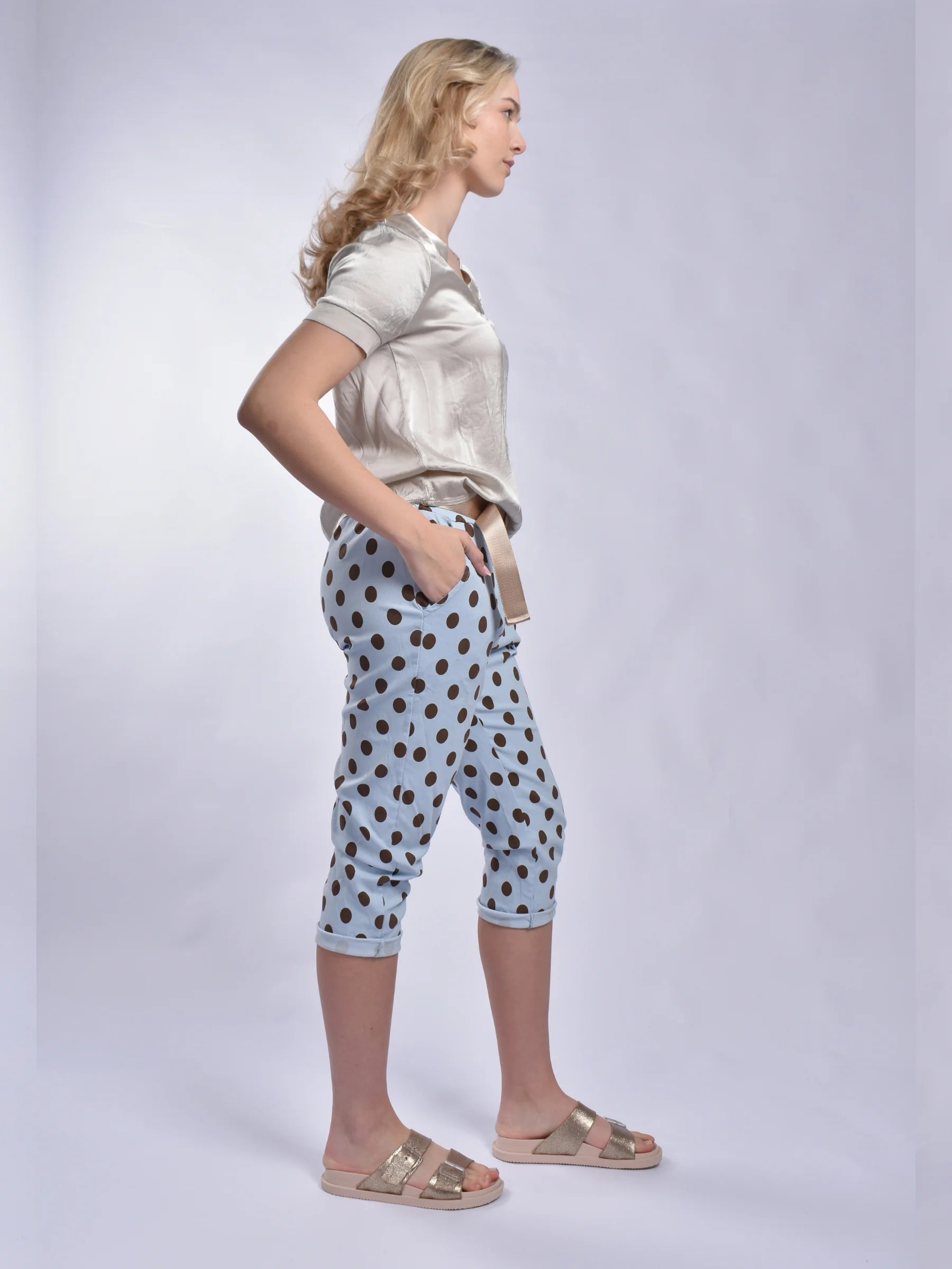 Made In Italy Polkadot Pants