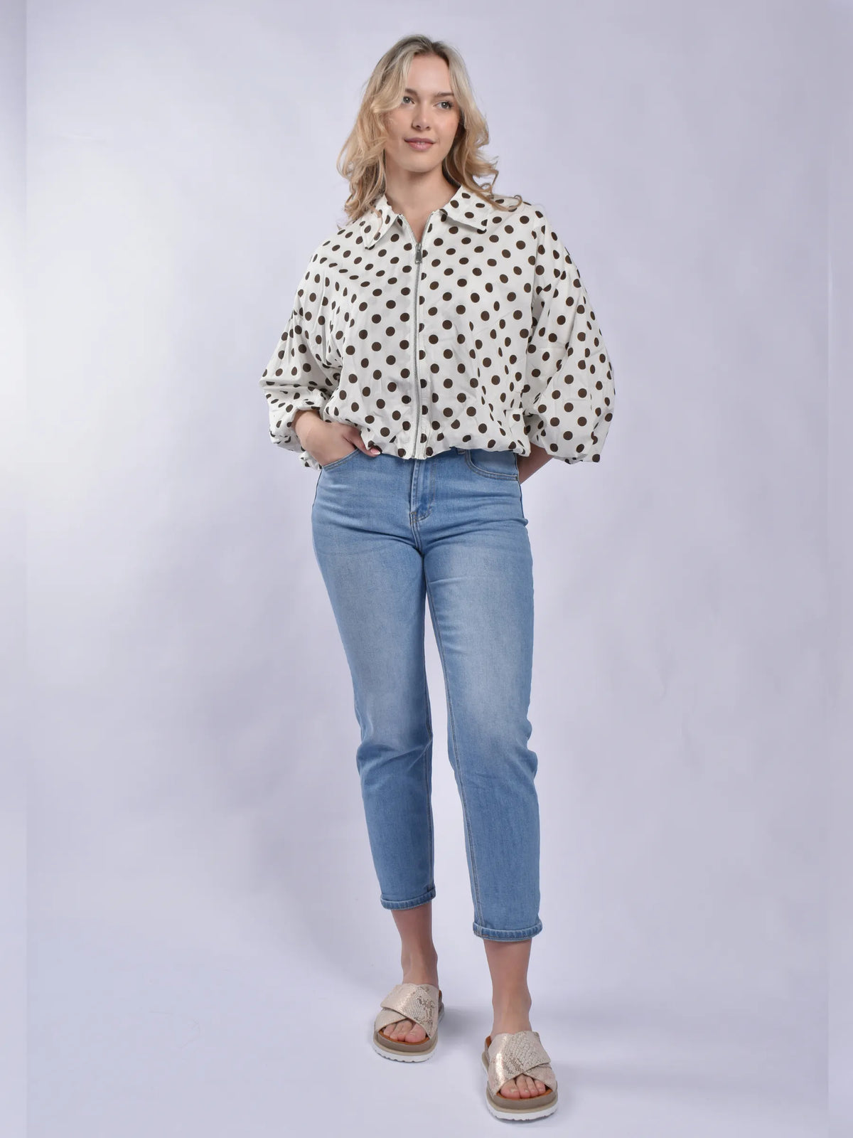 Made In Italy Polkadot Jacket