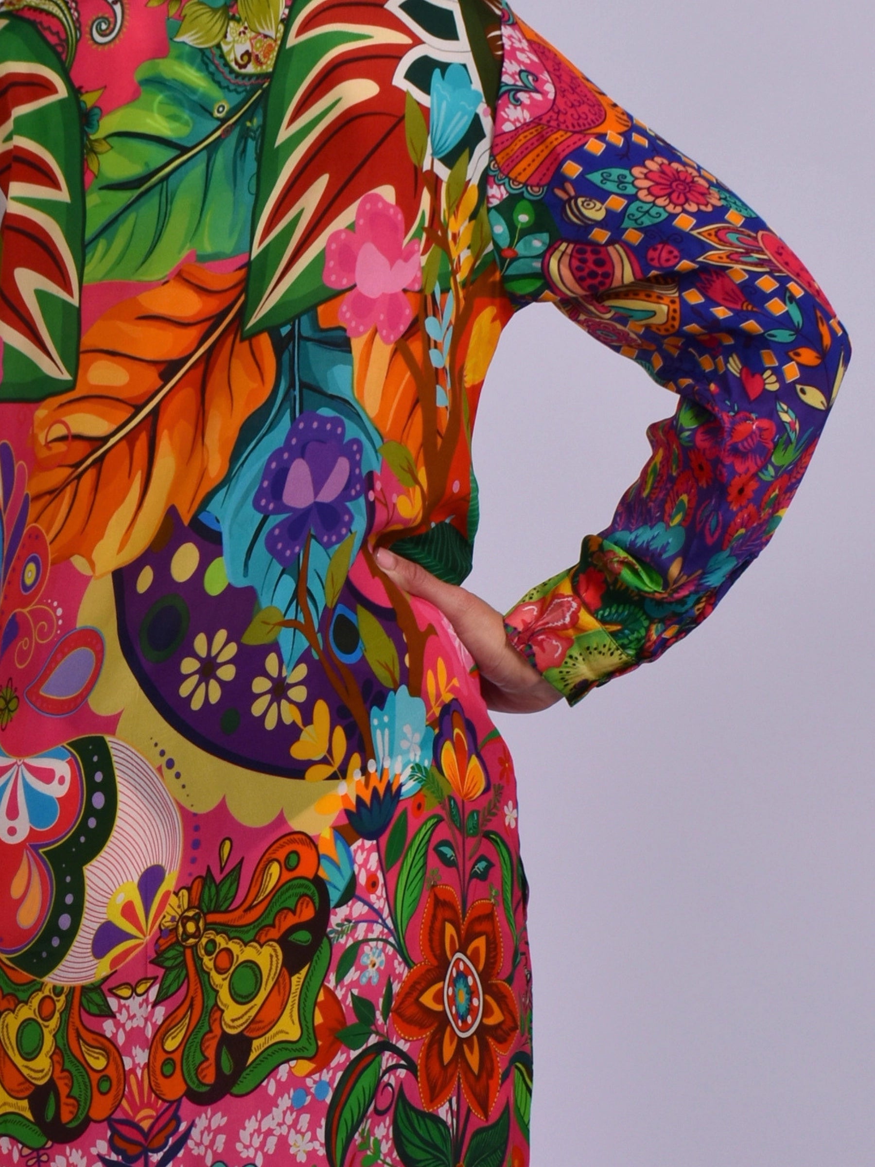 JOLIE PINK MULTI LIDIA DRESS